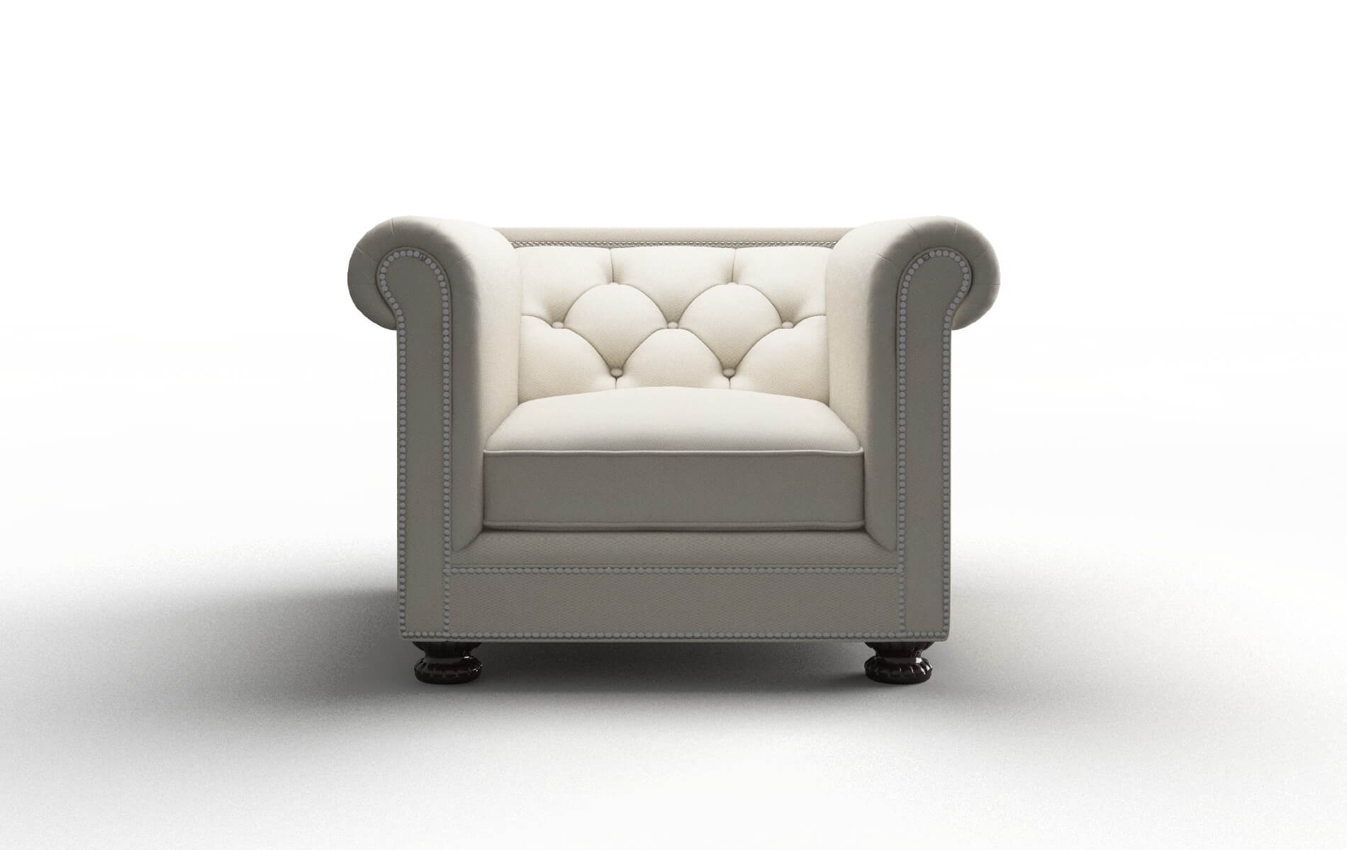 Athens Bungalow Ivory chair espresso legs