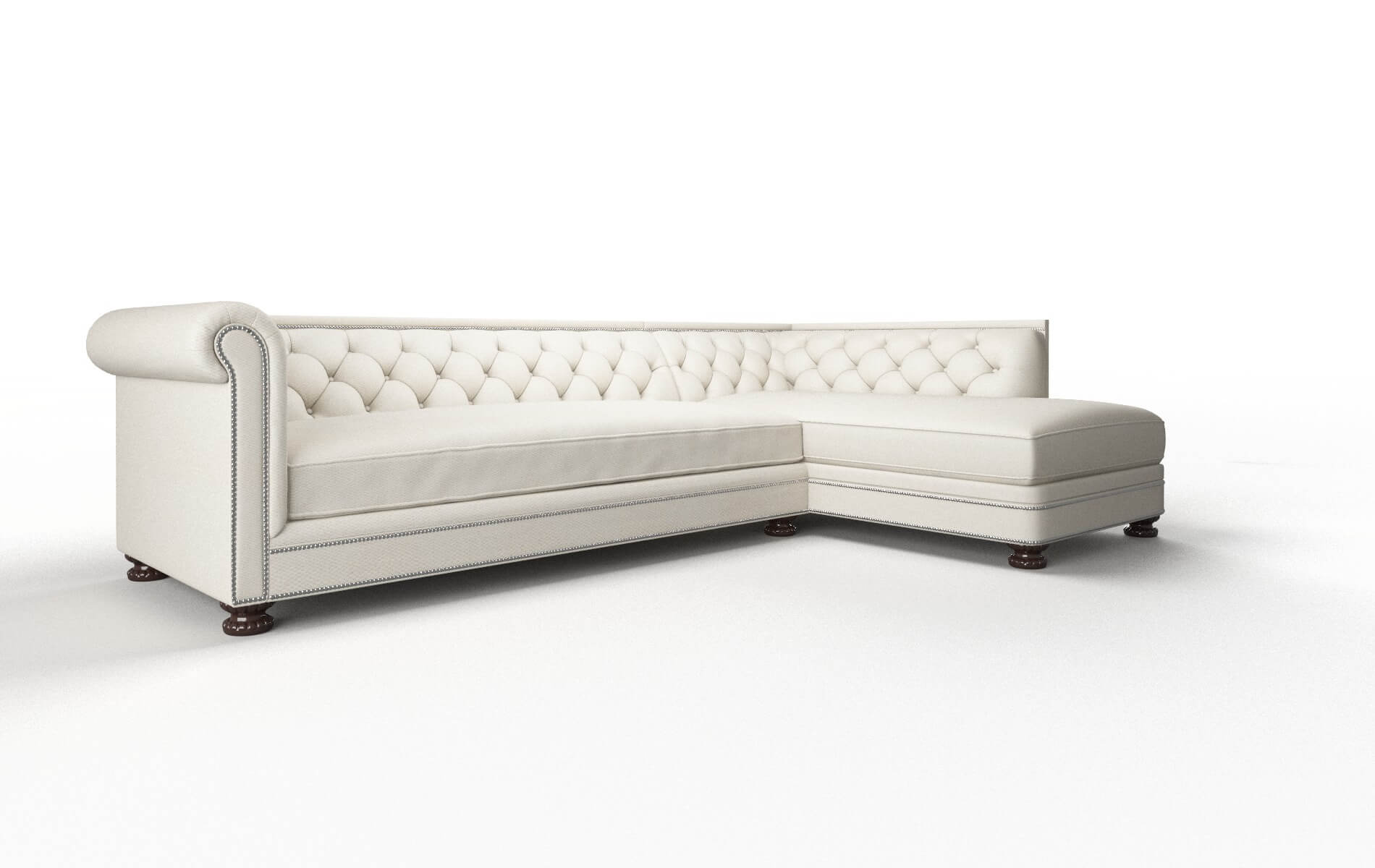 Athens Bungalow Ivory Panel espresso legs 2