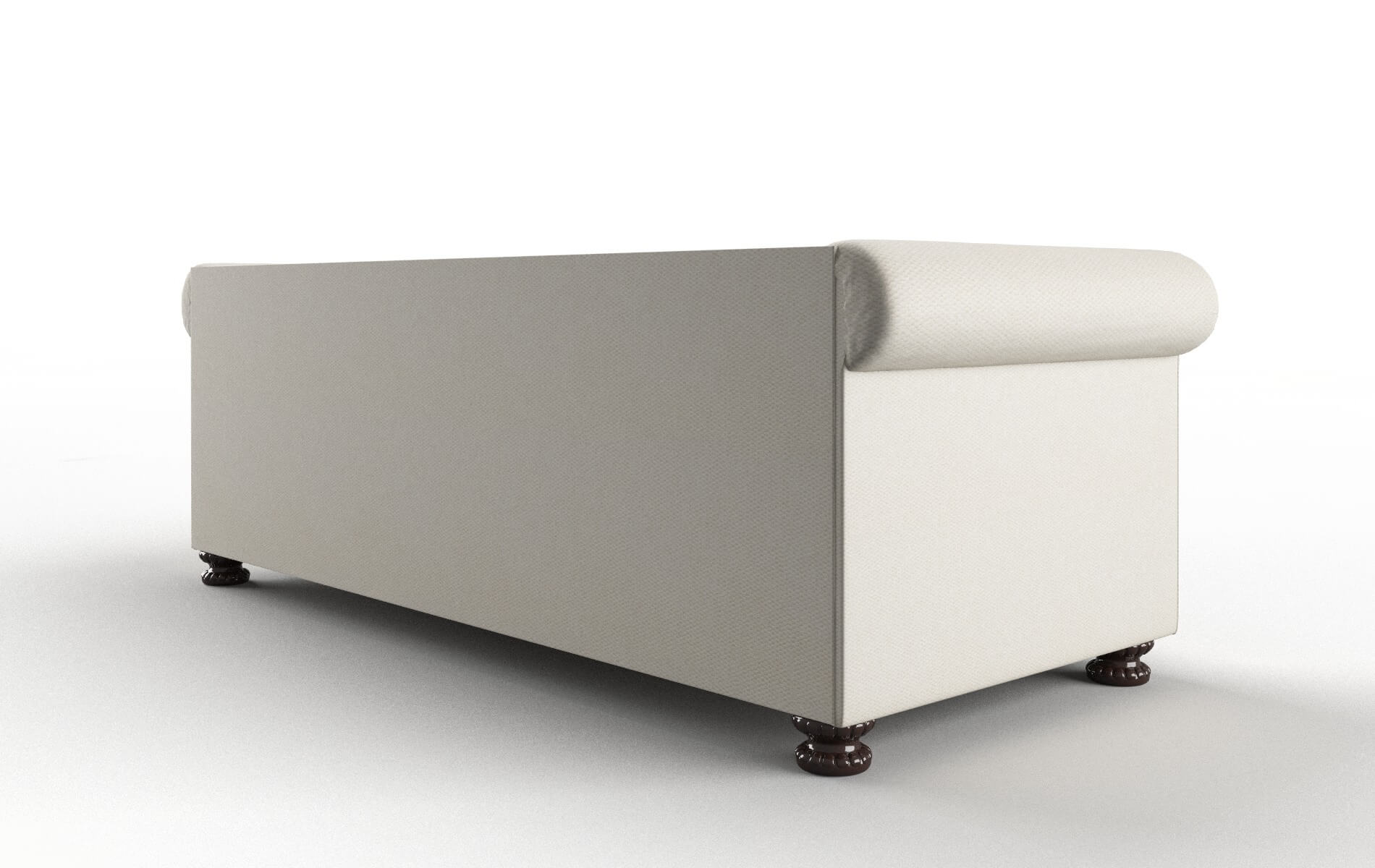 Athens Bungalow Ivory Sofa espresso legs 5