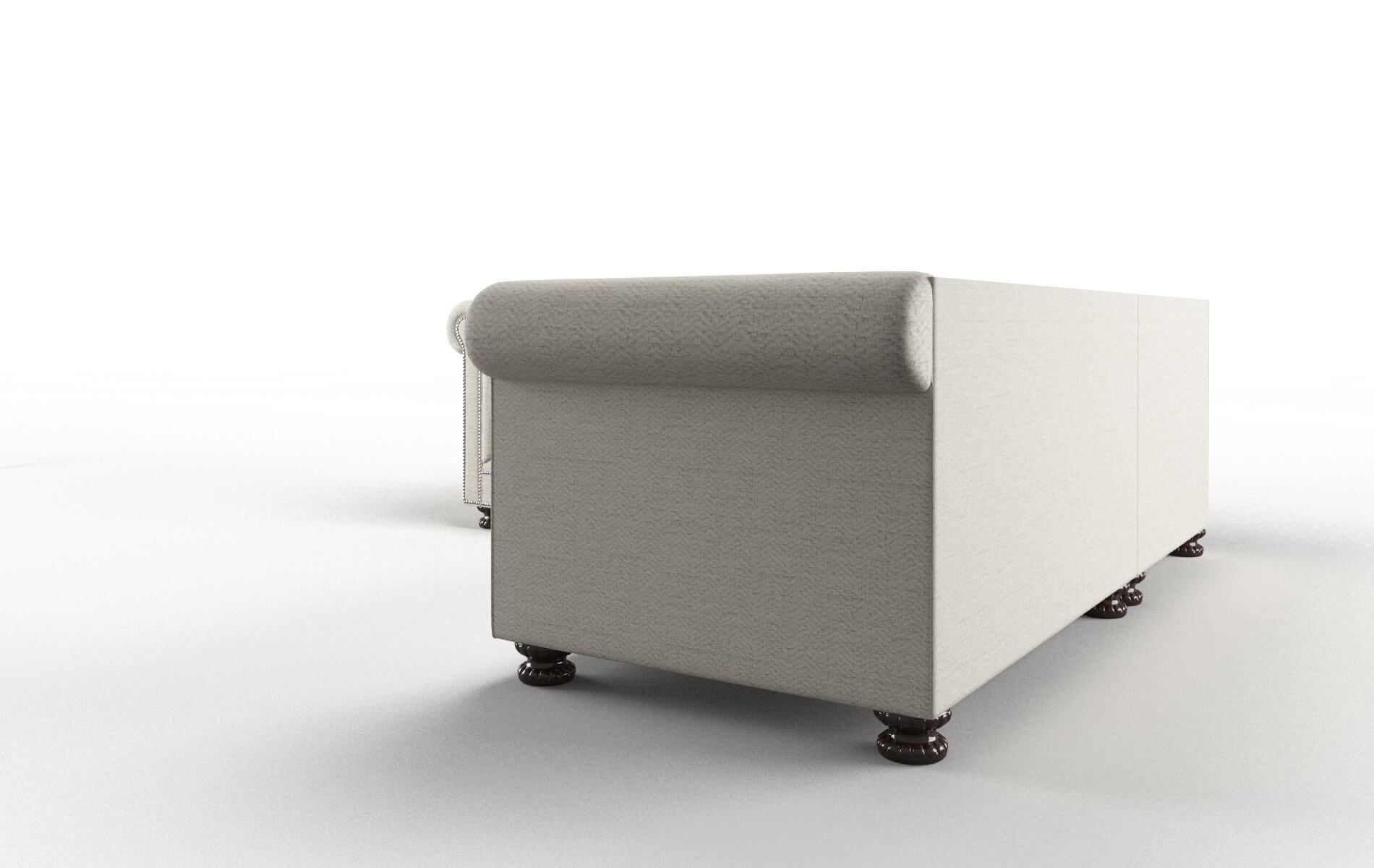 Athens Catalina Linen Sectional espresso legs 4