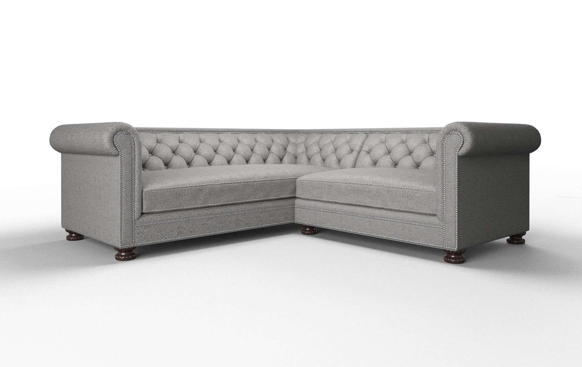 Athens Catalina Steel Sectional espresso legs