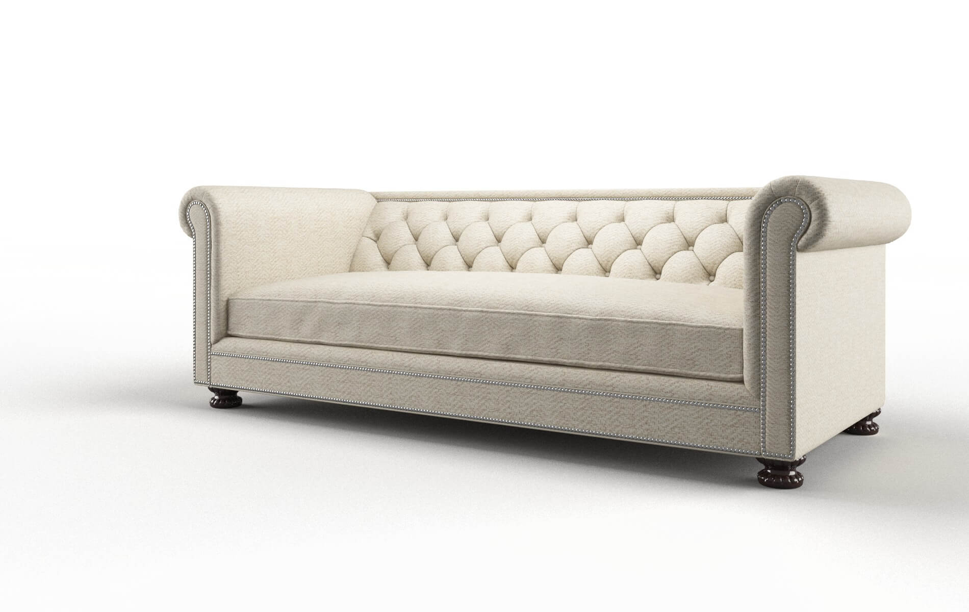 Athens Catalina Wheat Sofa espresso legs 4