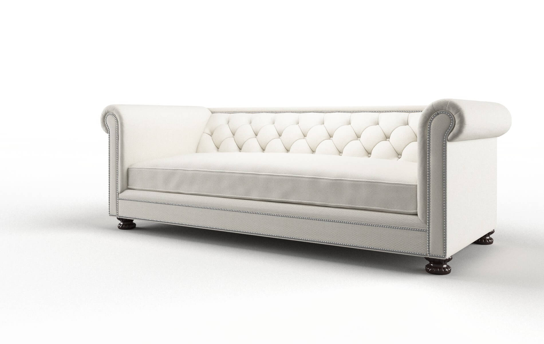Athens Chance Bone Sofa espresso legs 4