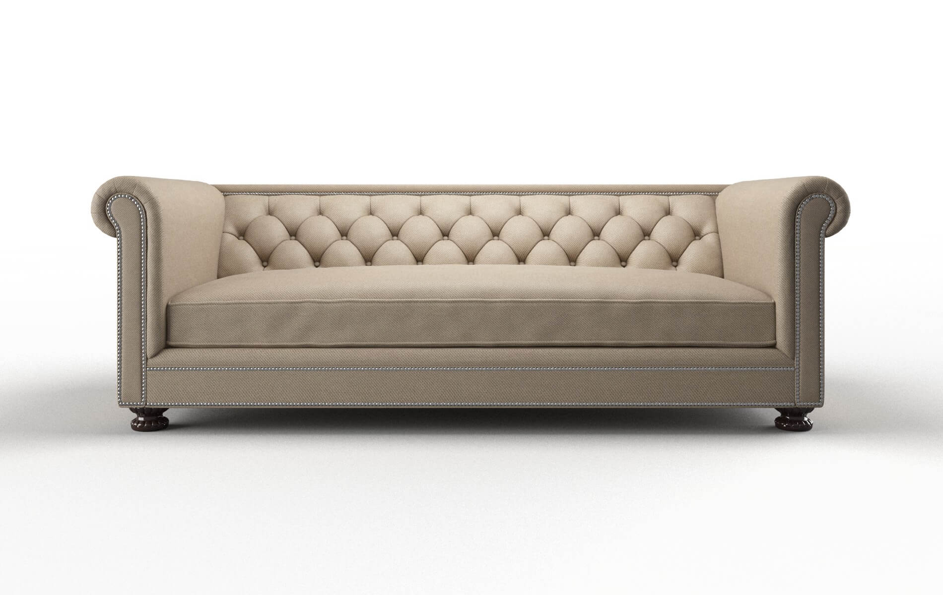 Athens Chance Platinum Sofa espresso legs 1