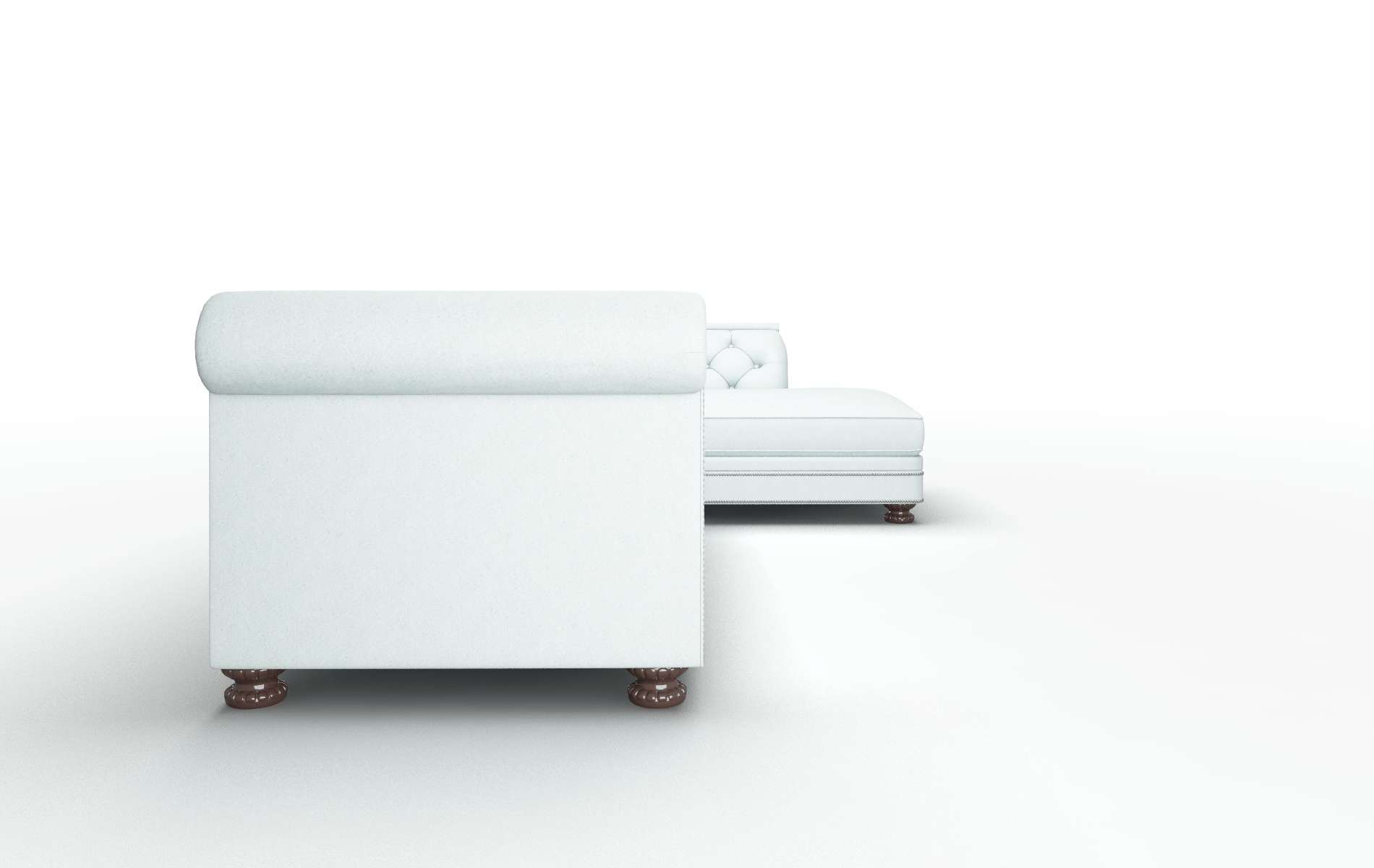 Athens Clyde Cornflower Panel espresso legs 3