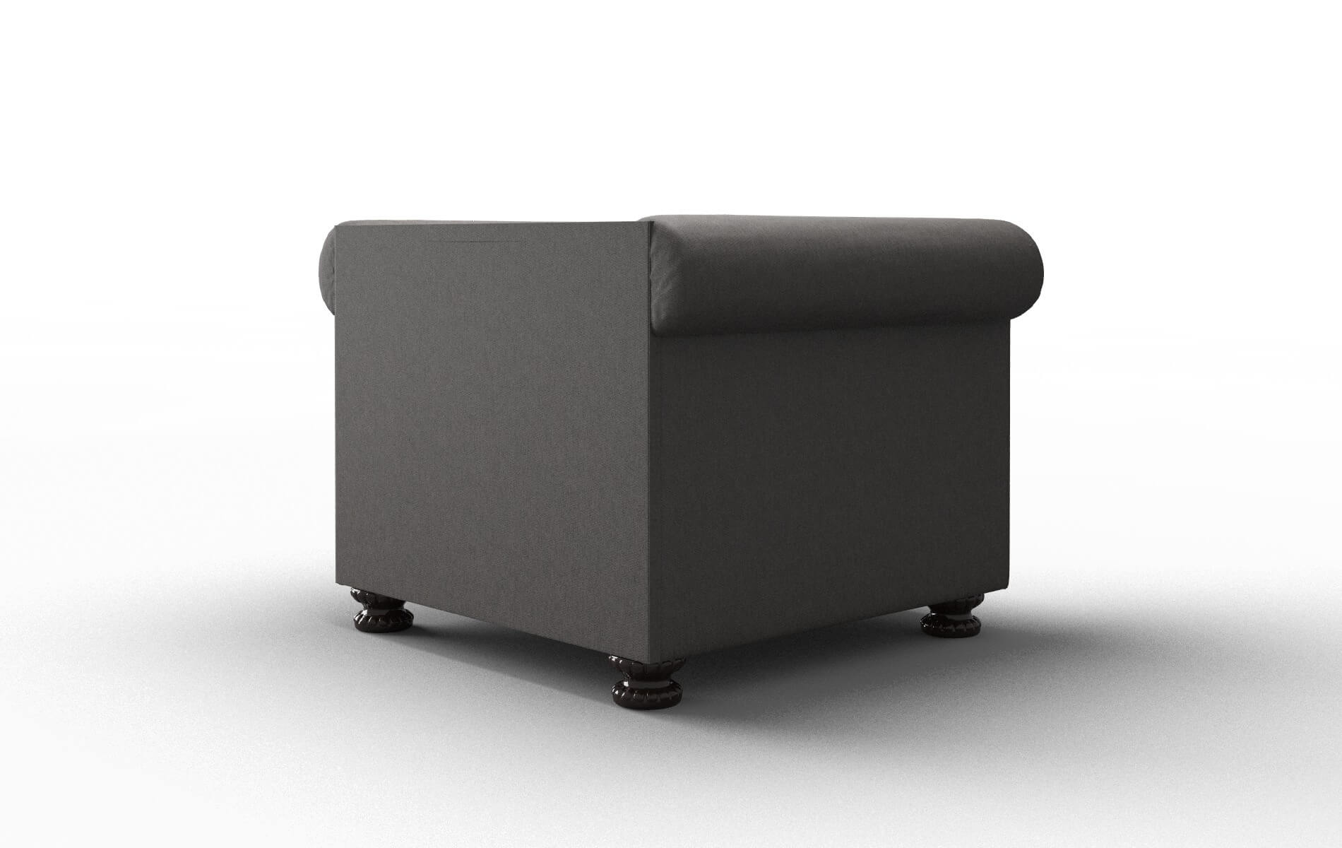 Athens Cosmo Charcoal Chair espresso legs 5