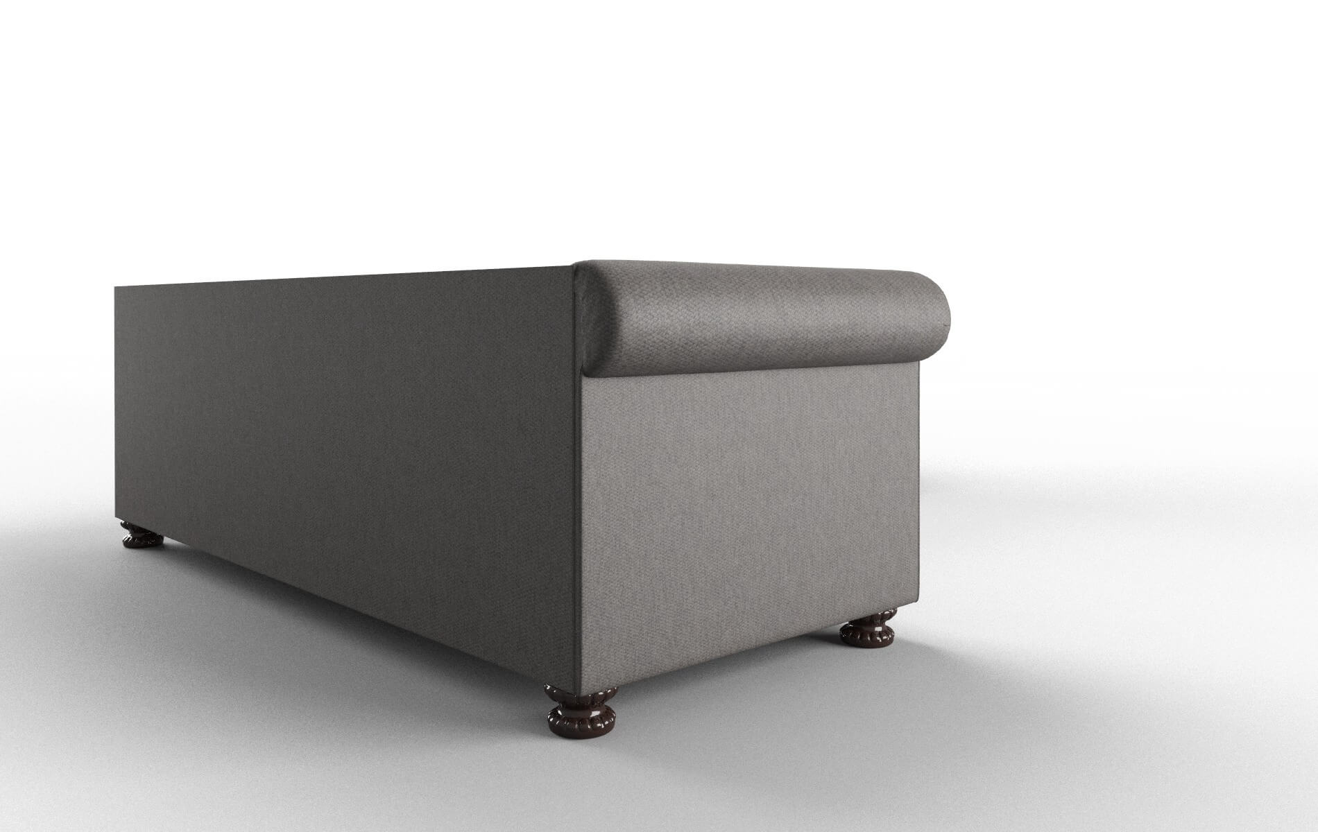 Athens Cosmo Charcoal Sectional espresso legs 3