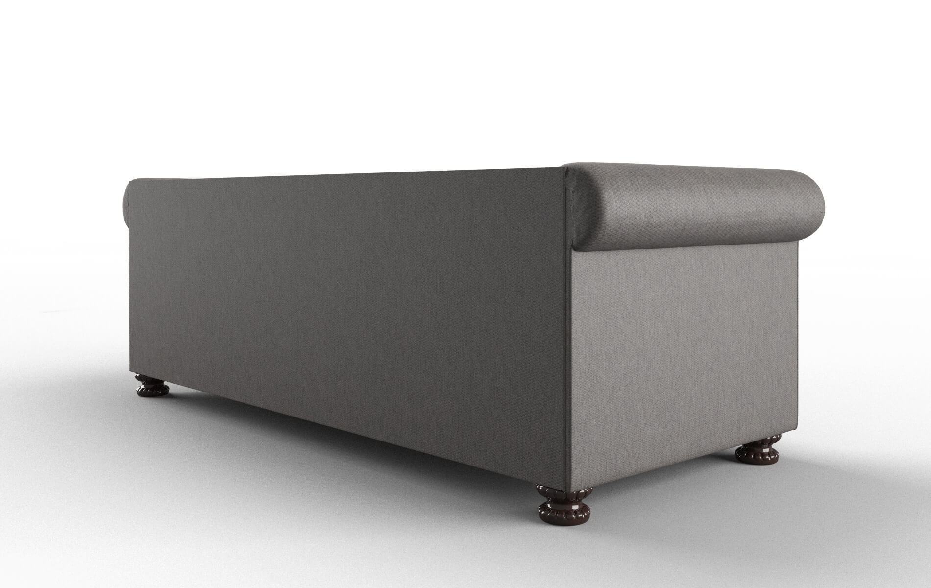 Athens Cosmo Charcoal Sofa espresso legs 5
