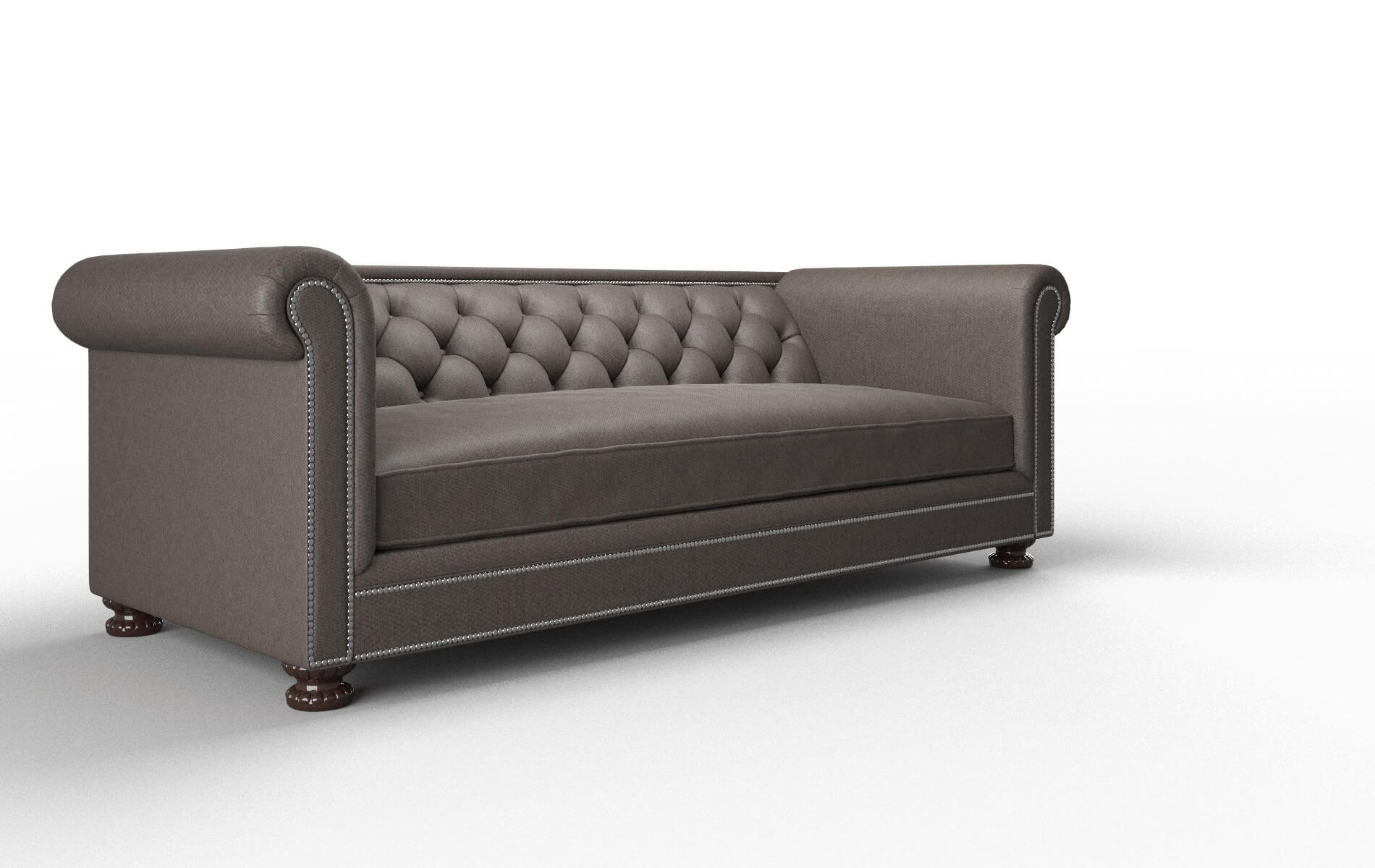 Athens Cosmo Chocolate Sofa espresso legs 2