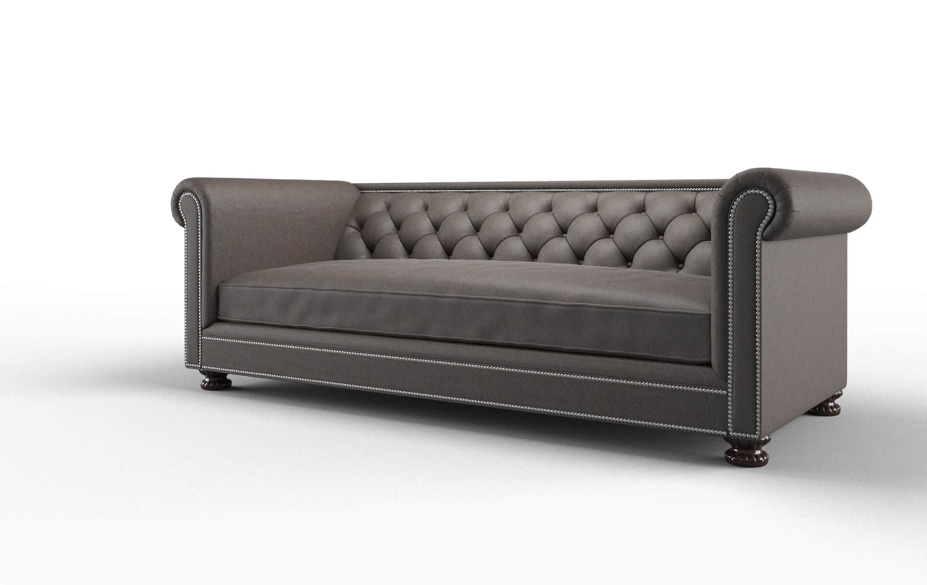 Athens Cosmo Chocolate Sofa espresso legs 4