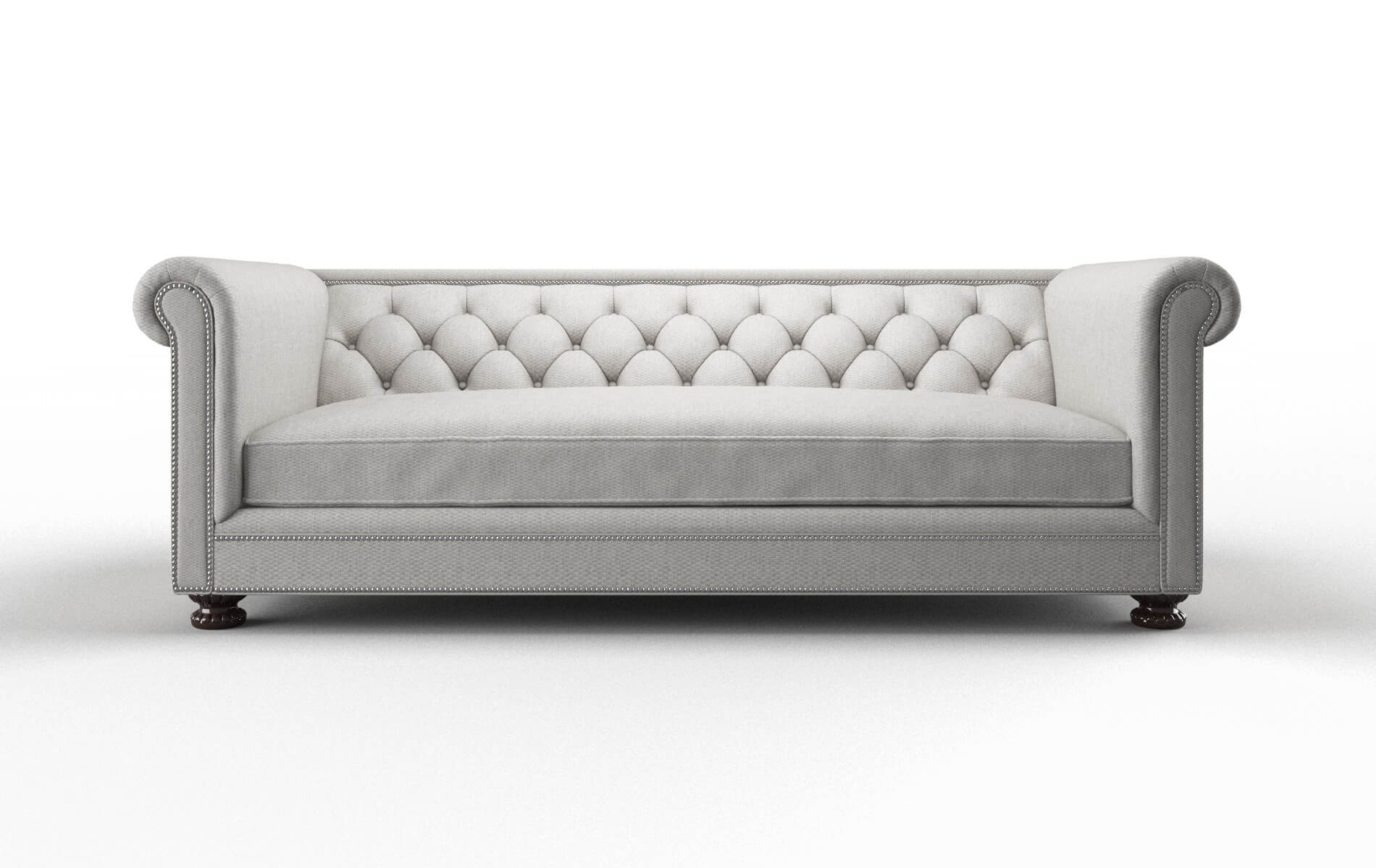 Athens Cosmo Silver Sofa espresso legs 1