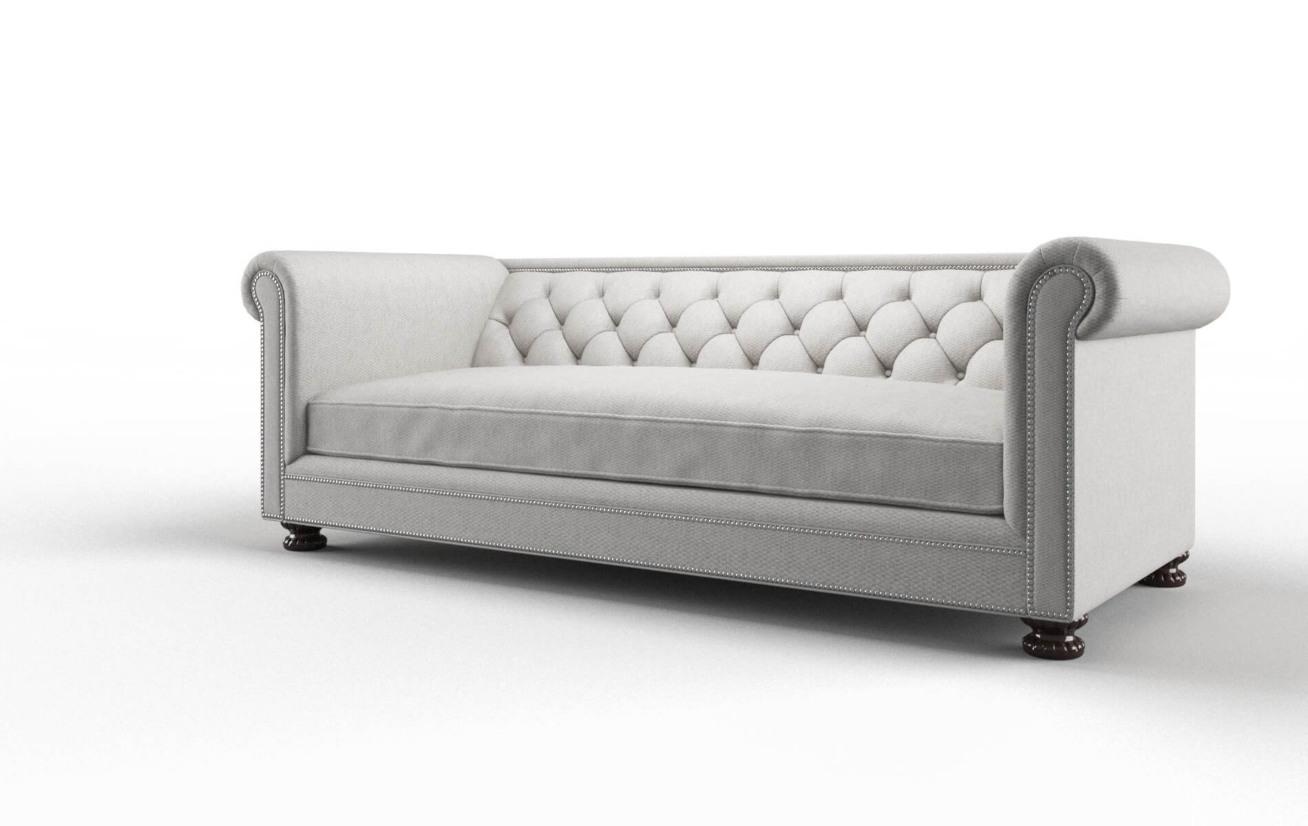 Athens Cosmo Silver Sofa espresso legs 4