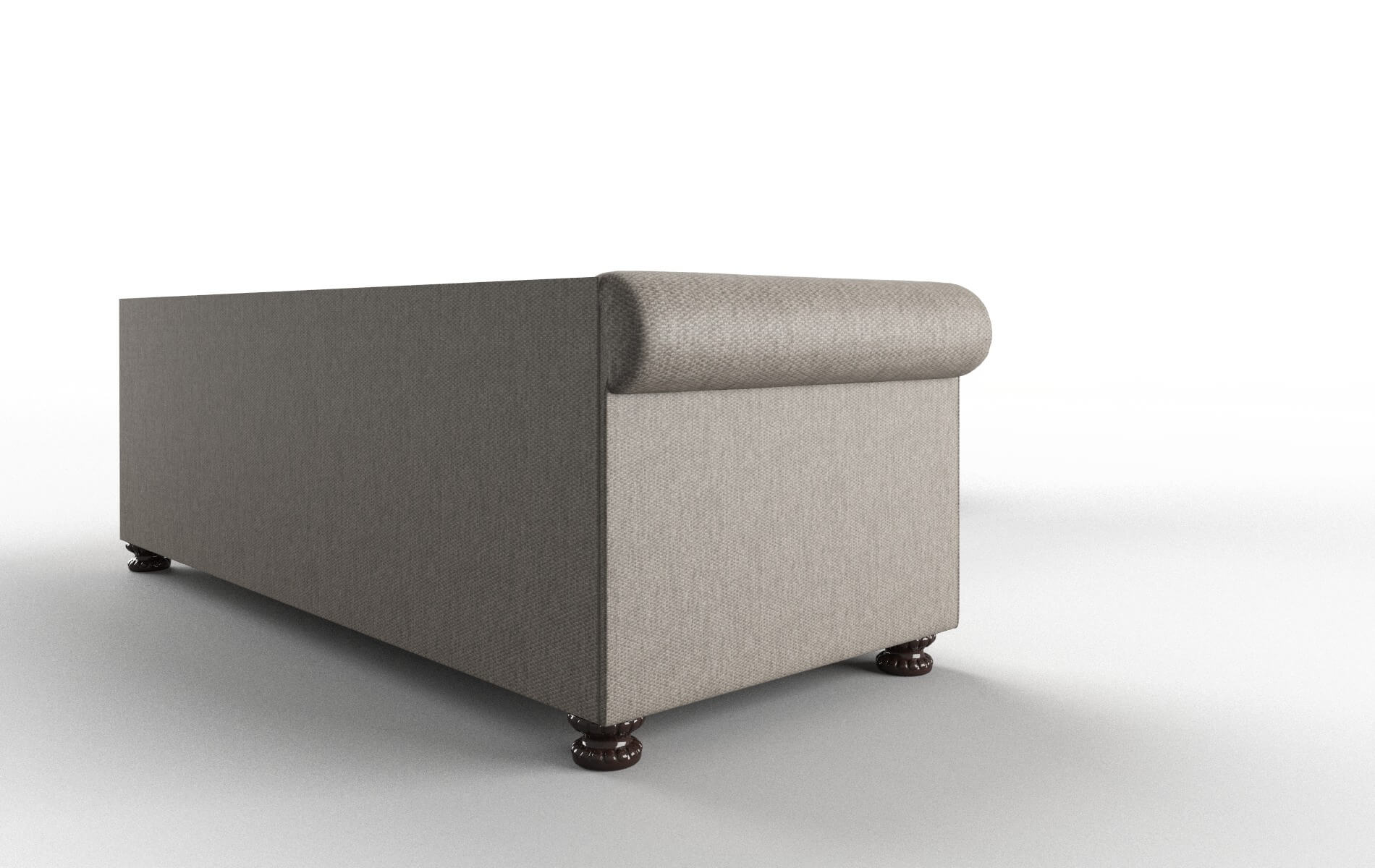 Athens Cosmo Taupe Sectional espresso legs 3