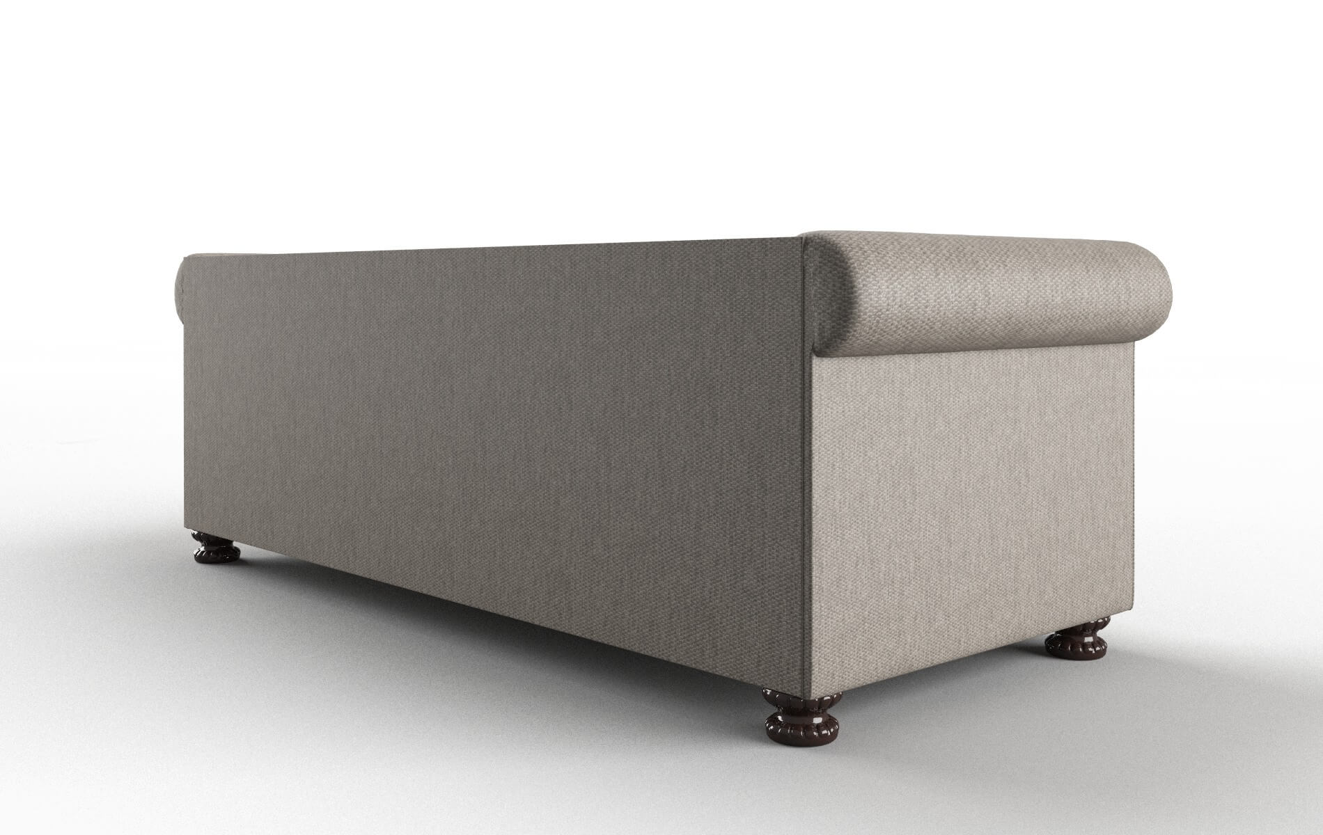 Athens Cosmo Taupe Sofa espresso legs 5