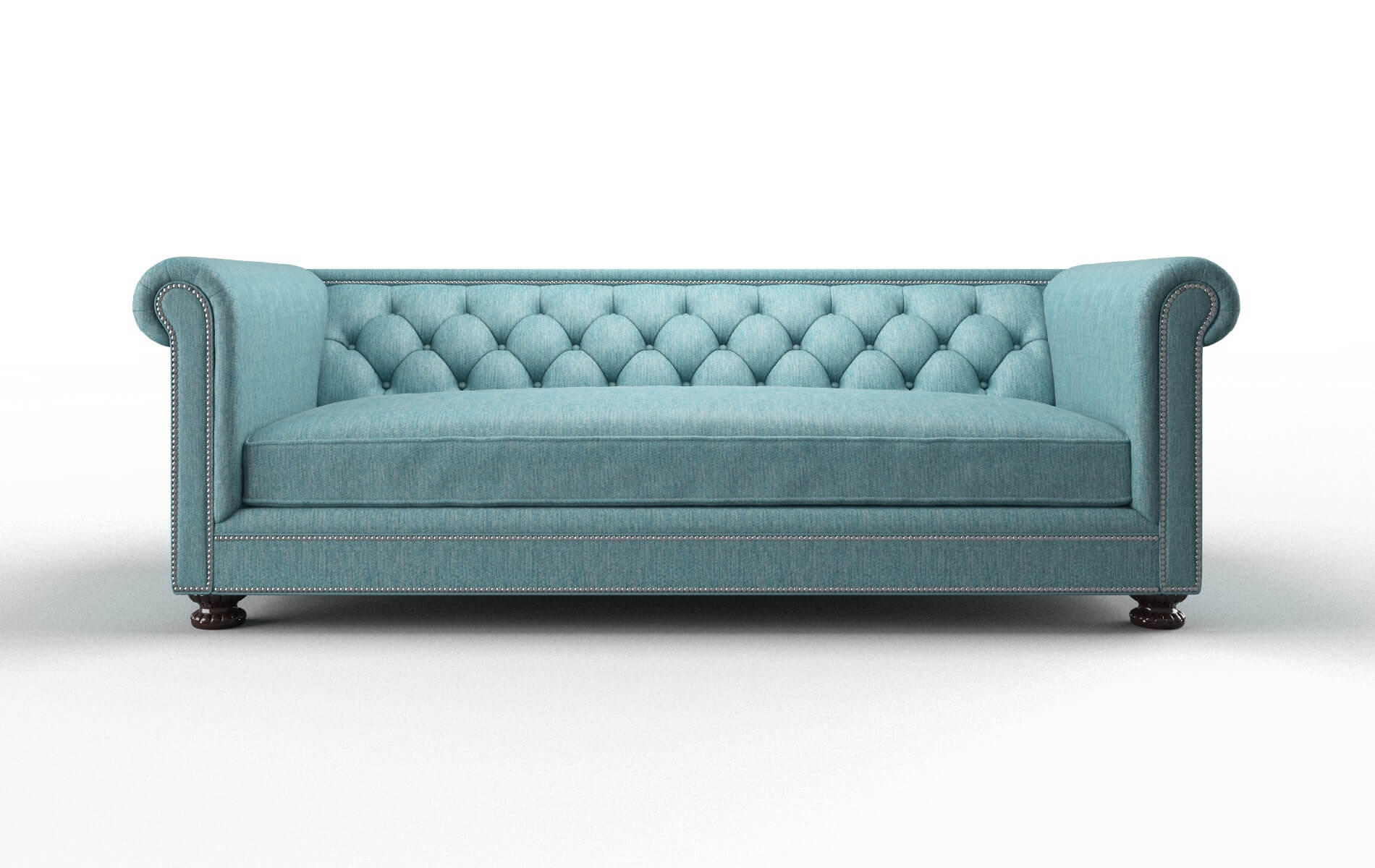 Athens Cosmo Turquoise chair espresso legs