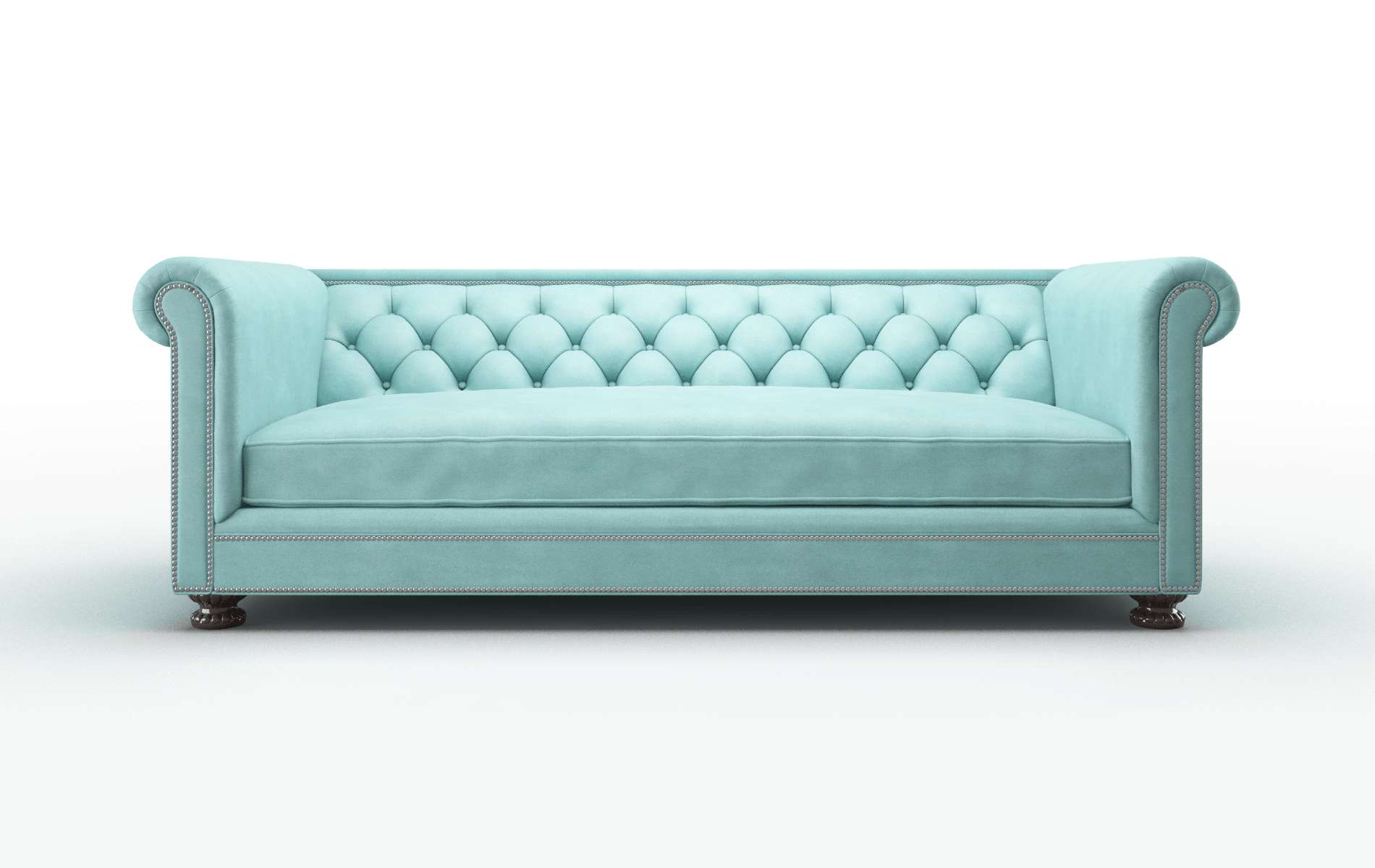 Athens Curious Turquoise chair espresso legs