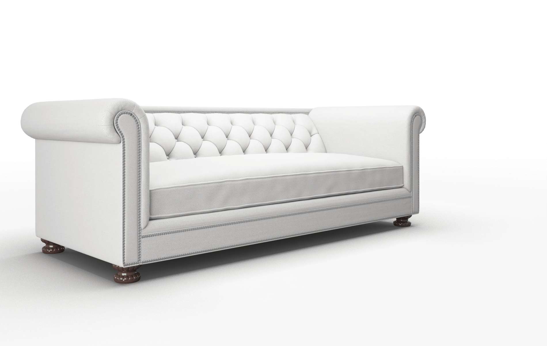 Athens Dawson Platinum Sofa espresso legs 2