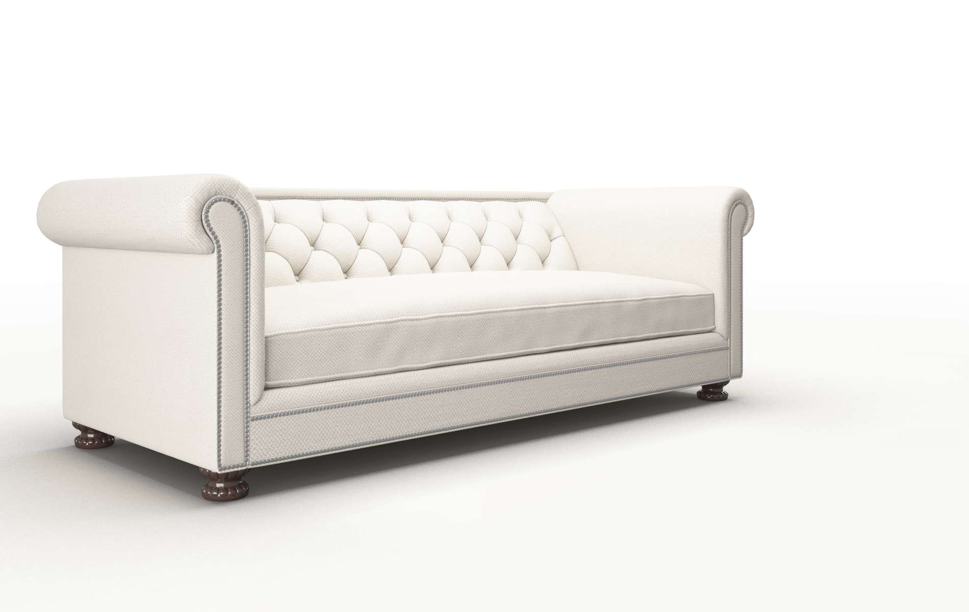 Athens Dawson Sand Sofa espresso legs 2