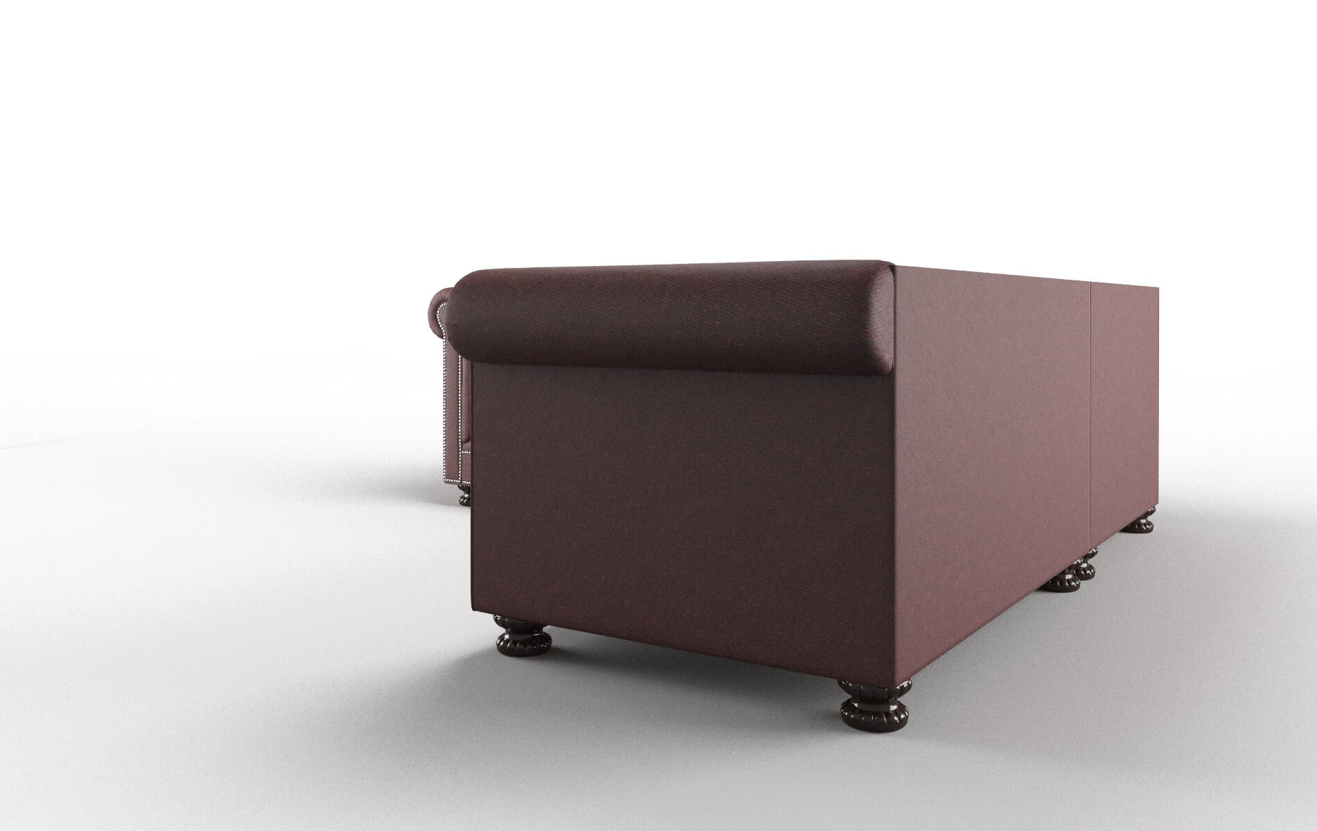 Athens Derby Berry Sectional espresso legs 4