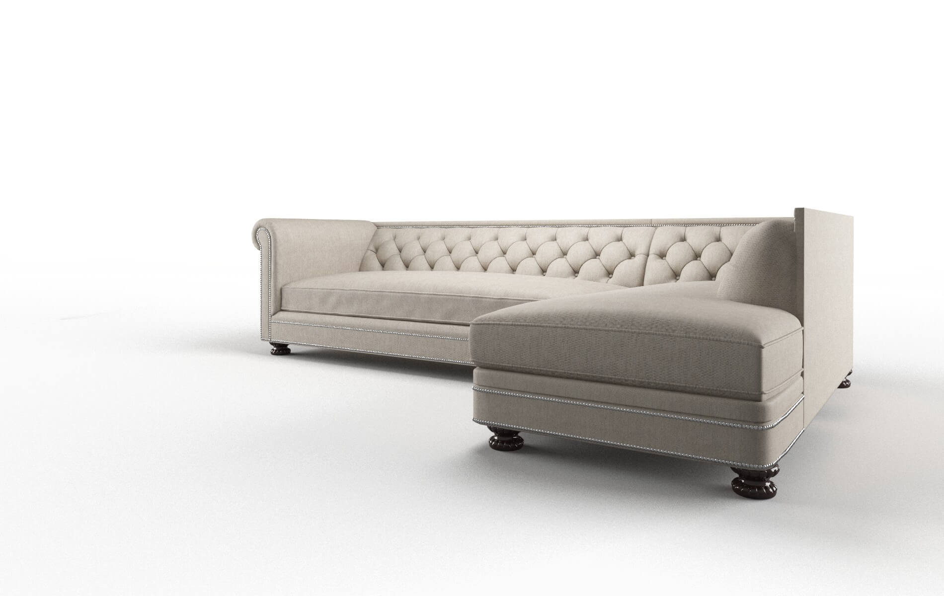 Athens Derby Linen Panel espresso legs 4