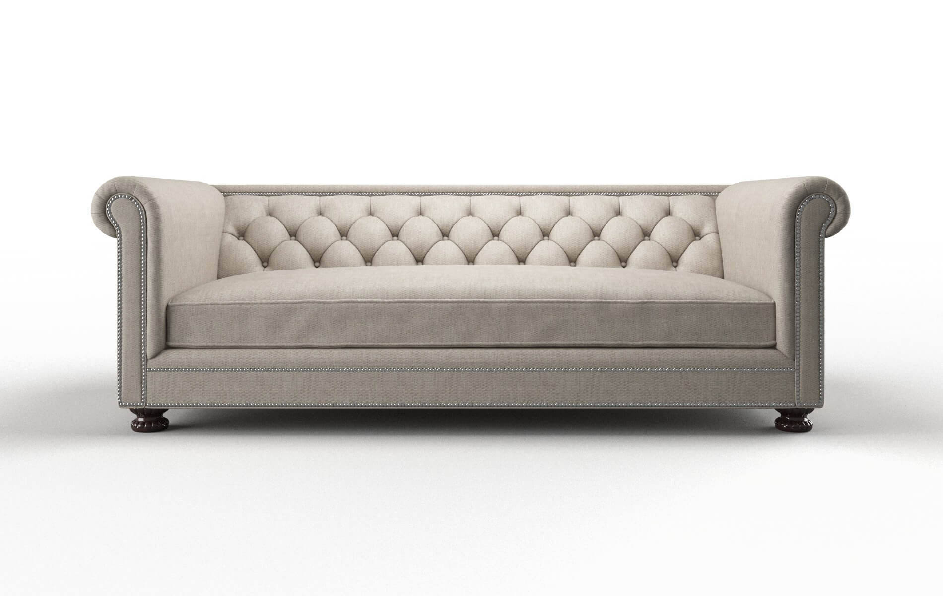 Athens Derby linen Sofa Espresso Legs  1