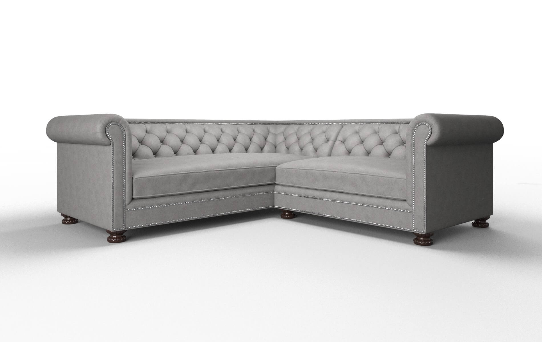 Athens Dream_d Charcoal Sectional espresso legs 1