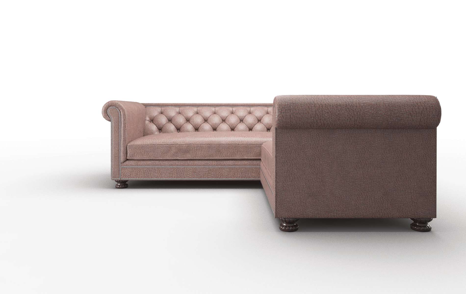 Athens Ford Brown Sectional espresso legs 5