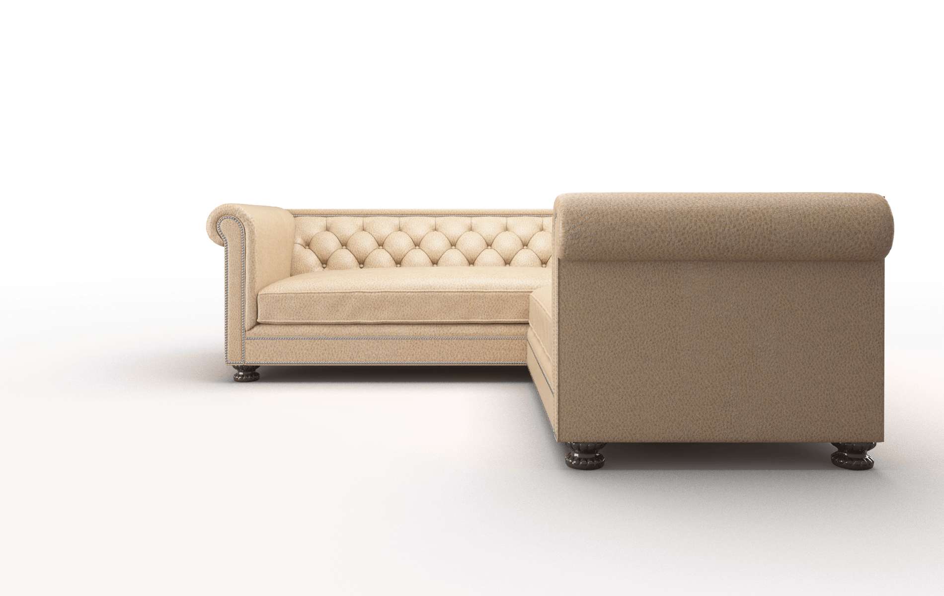 Athens Ford Dune Sectional espresso legs 5