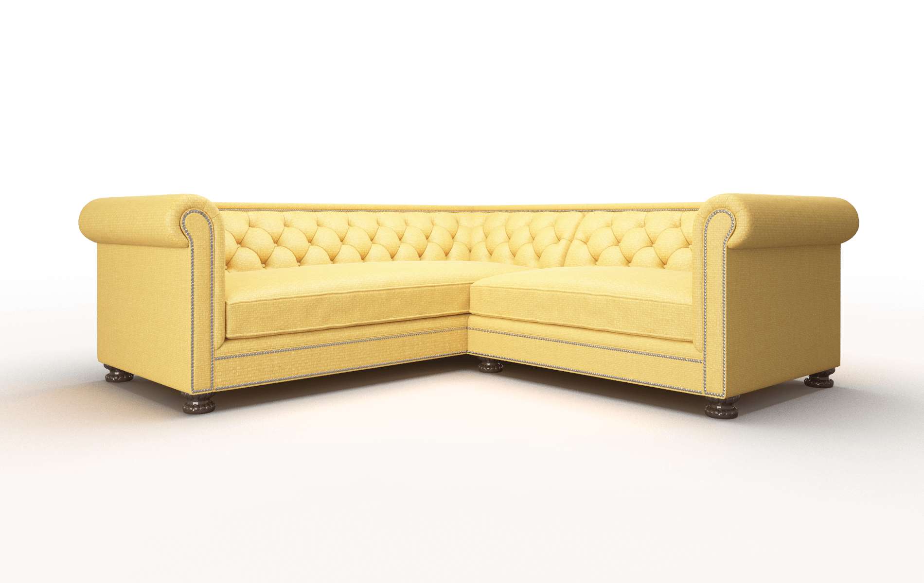 Athens Glee Aglow Sectional espresso legs