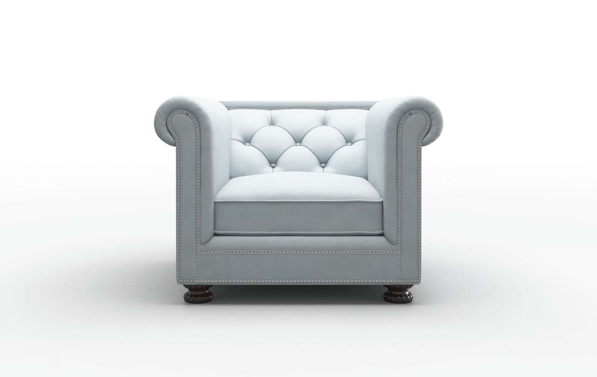 Athens Hathaway Aqua Chair espresso legs 1