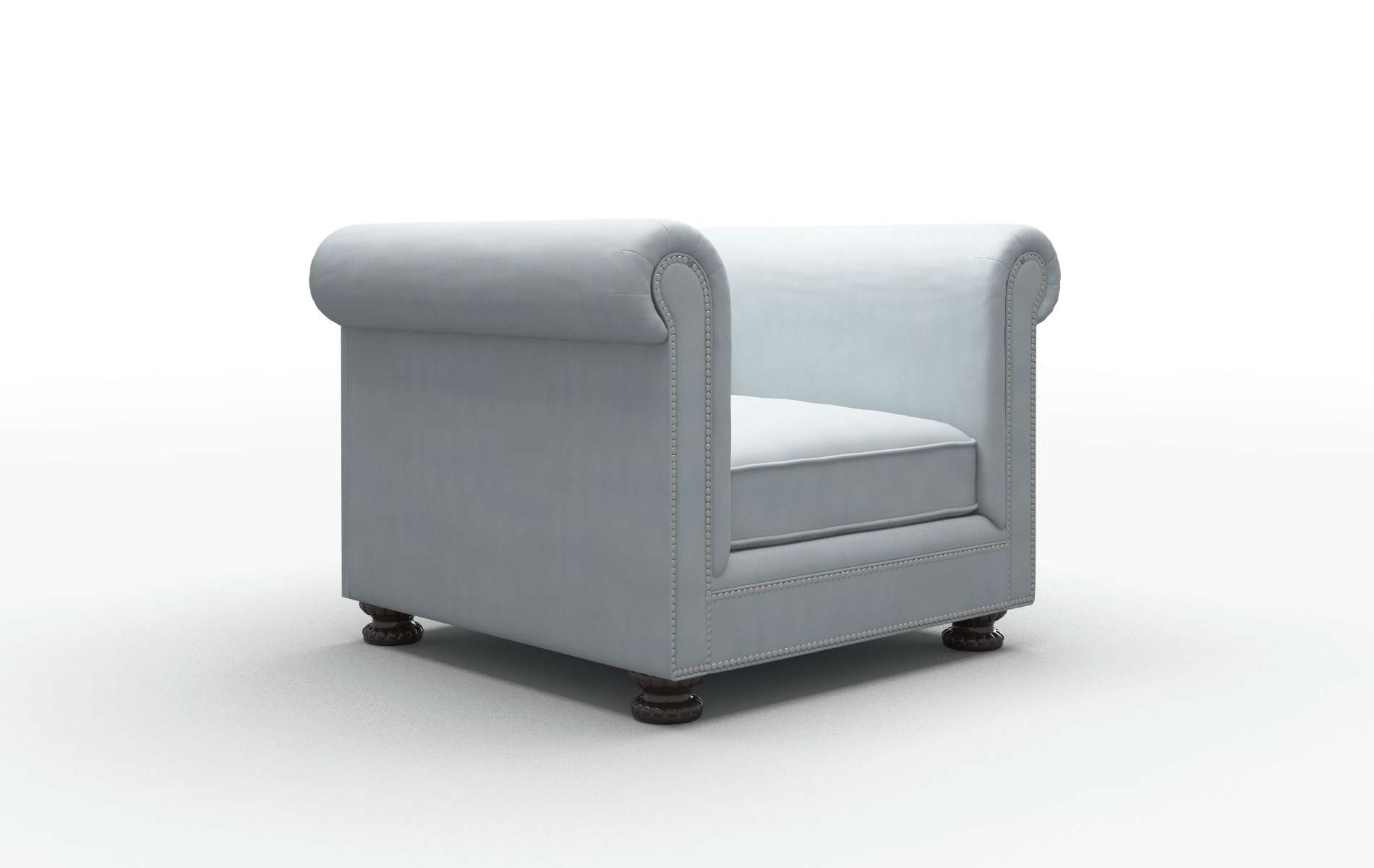Athens Hathaway Aqua Chair espresso legs 2