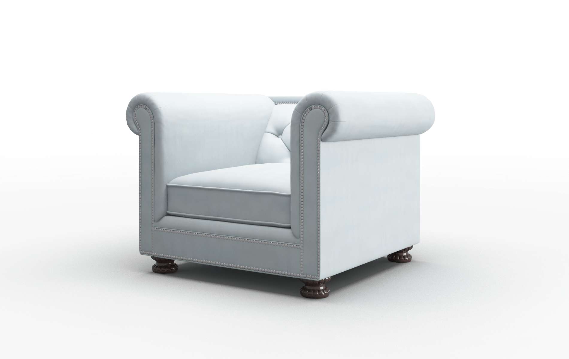 Athens Hathaway Aqua Chair espresso legs 4