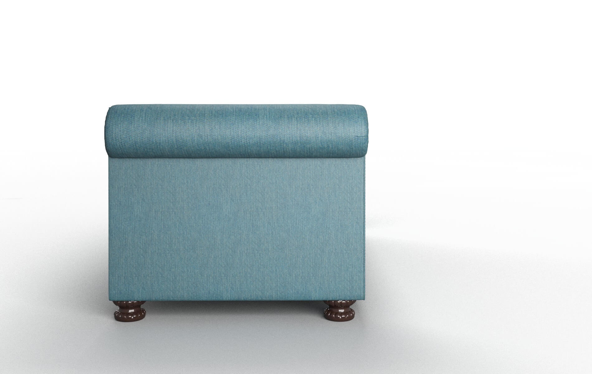 Athens Hepburn Teal Sofa espresso legs 3