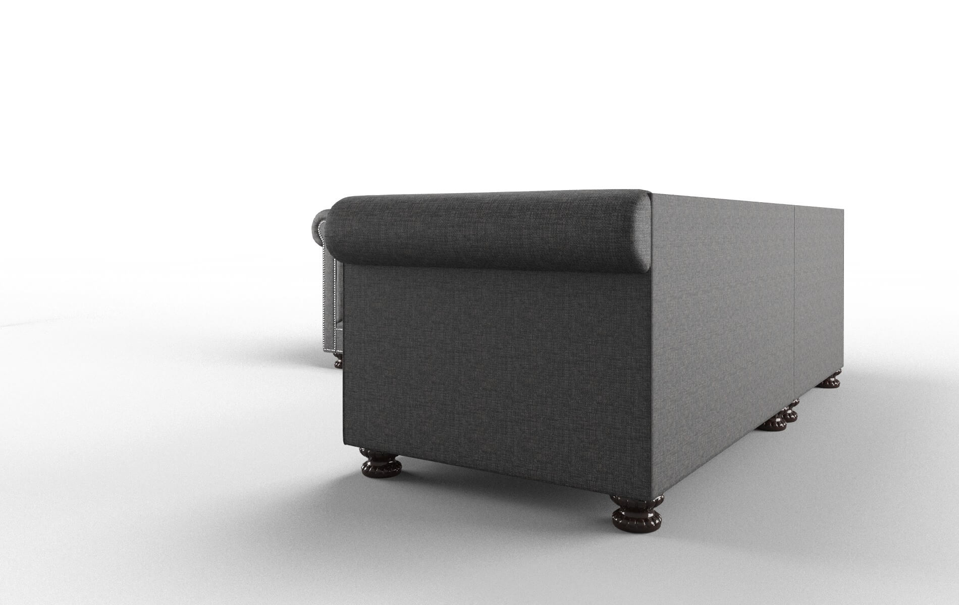 Athens Insight Charcoal Sectional espresso legs 4