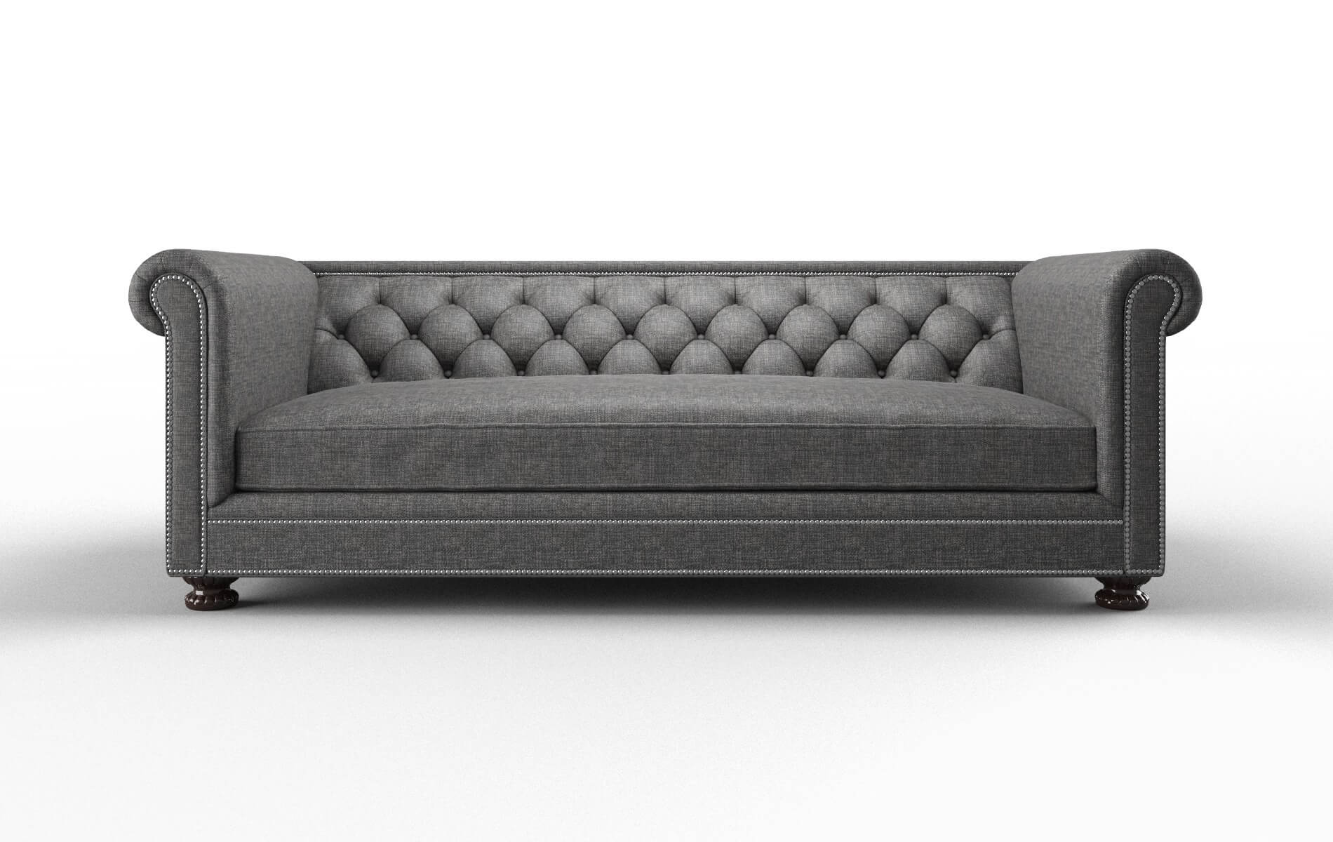 Athens Insight Charcoal Sofa espresso legs 1