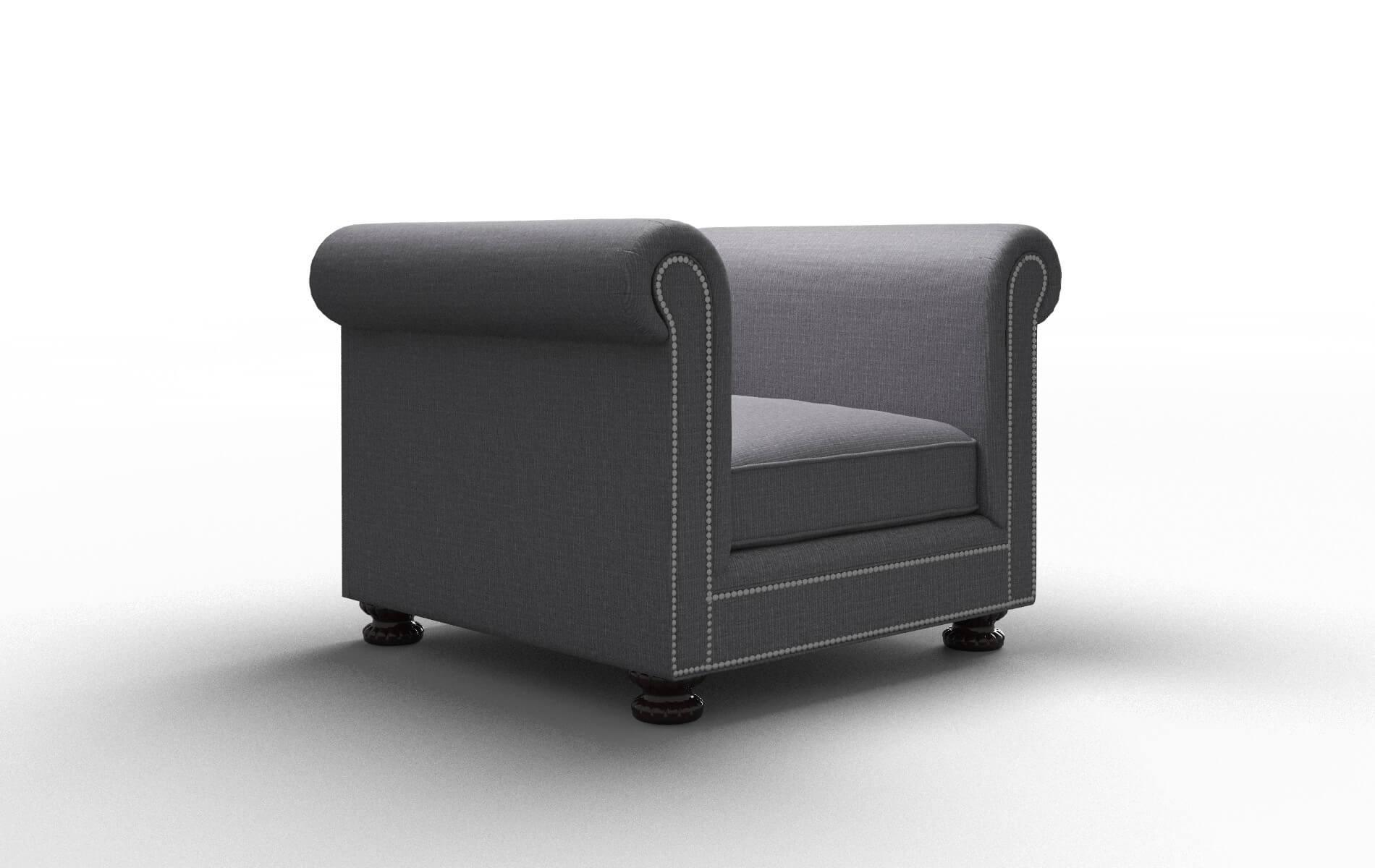 Athens Insight Denim Chair espresso legs 2