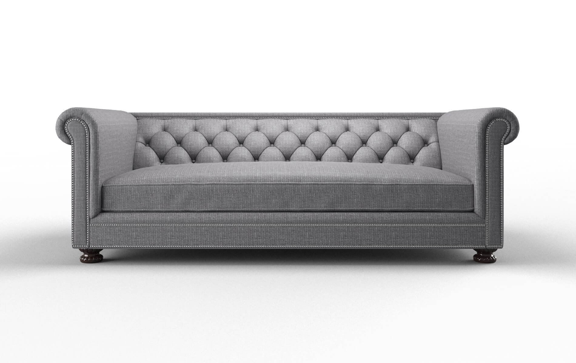 Athens Insight Denim Sofa espresso legs 1