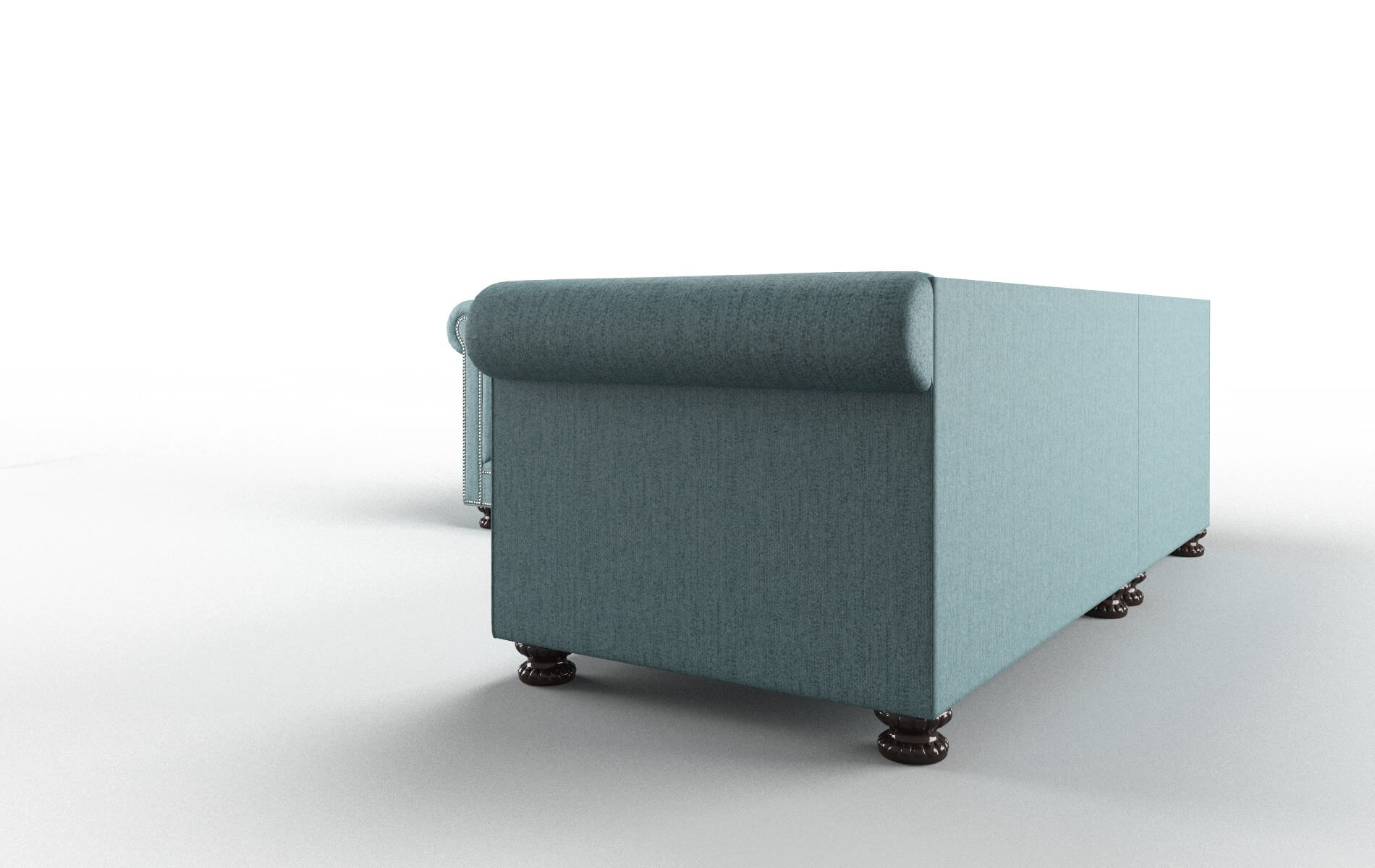 Athens Insight Peacock Sectional espresso legs 4