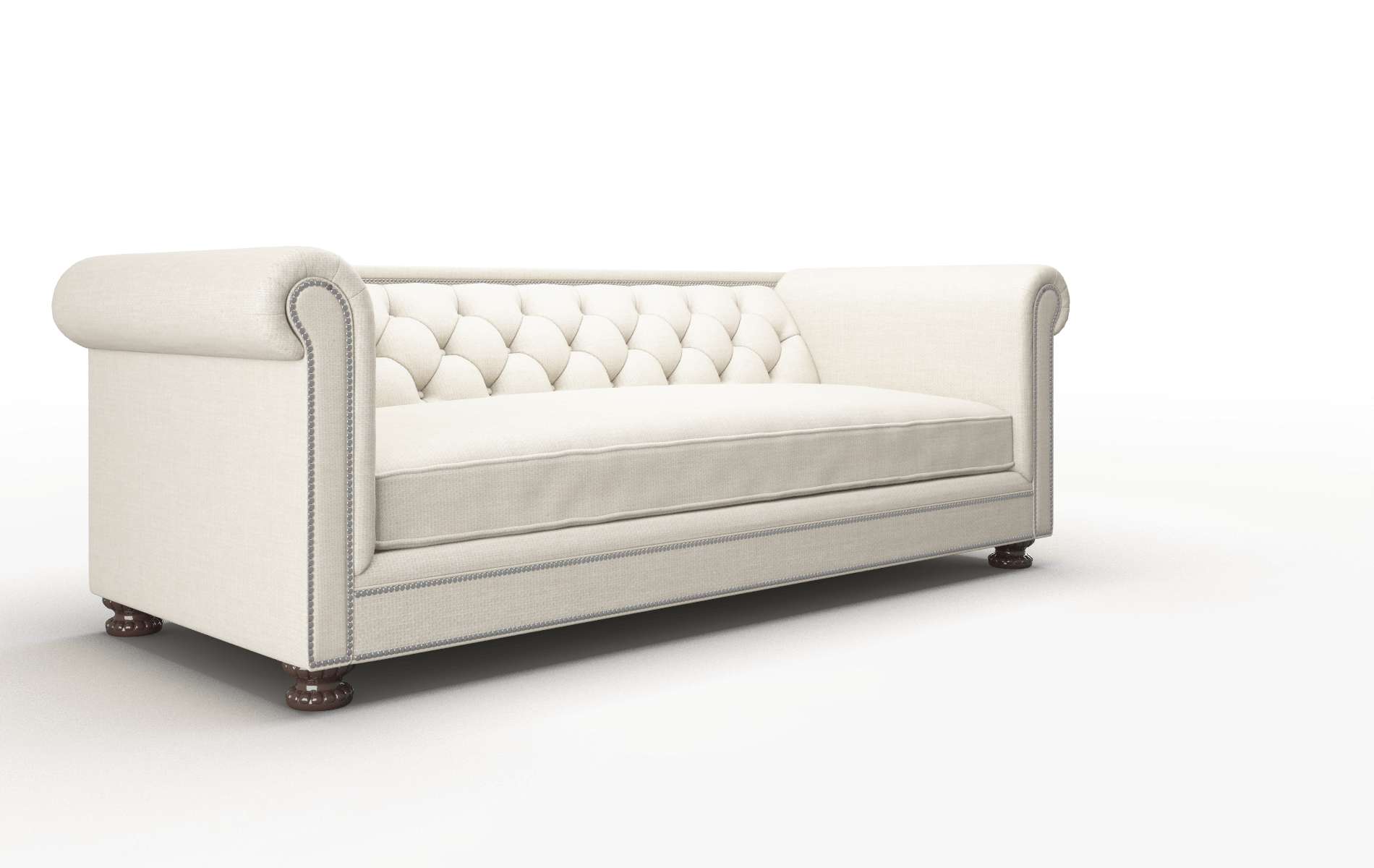 Athens Keylargo Almond Sofa espresso legs 2