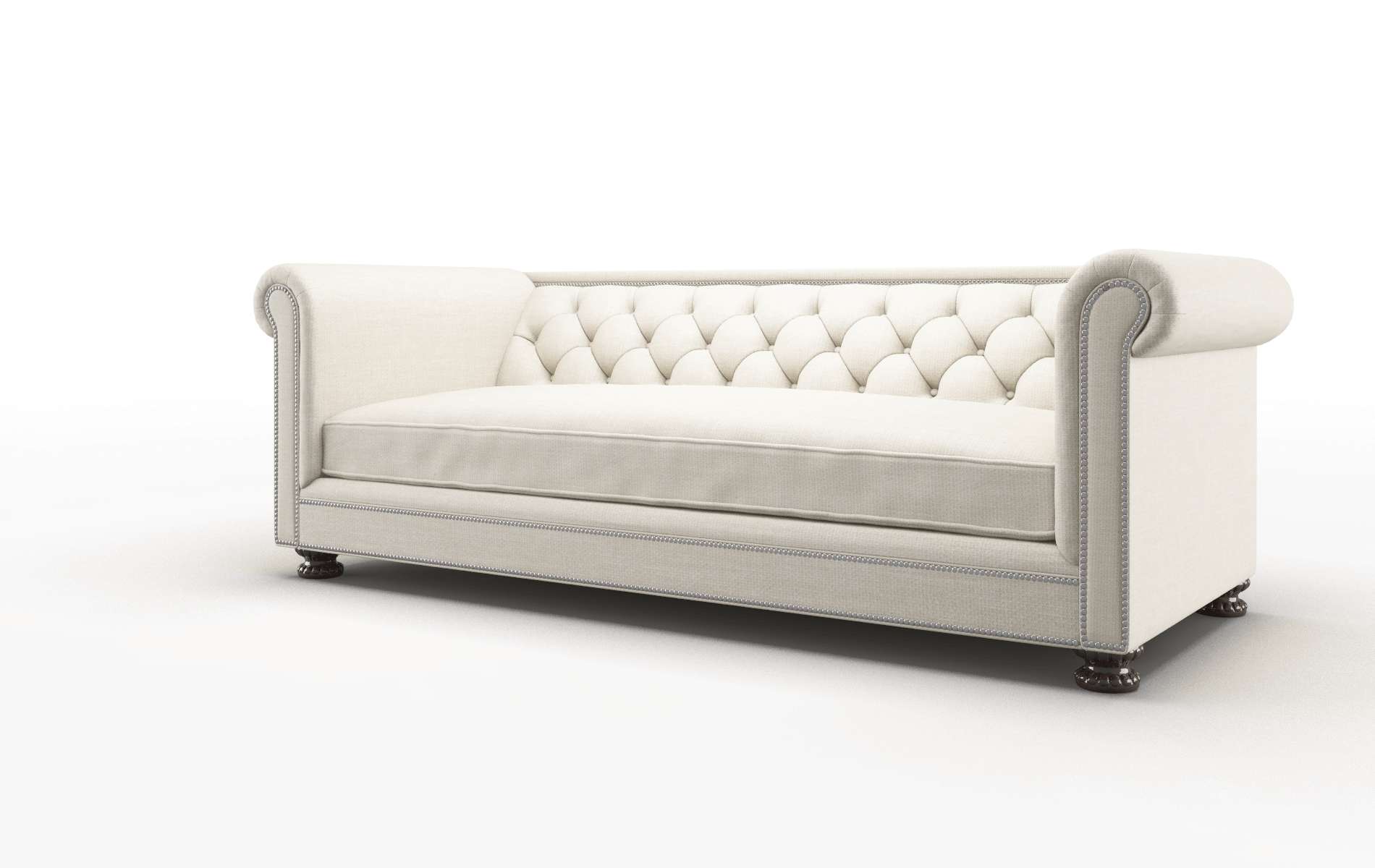 Athens Keylargo Almond Sofa espresso legs 4