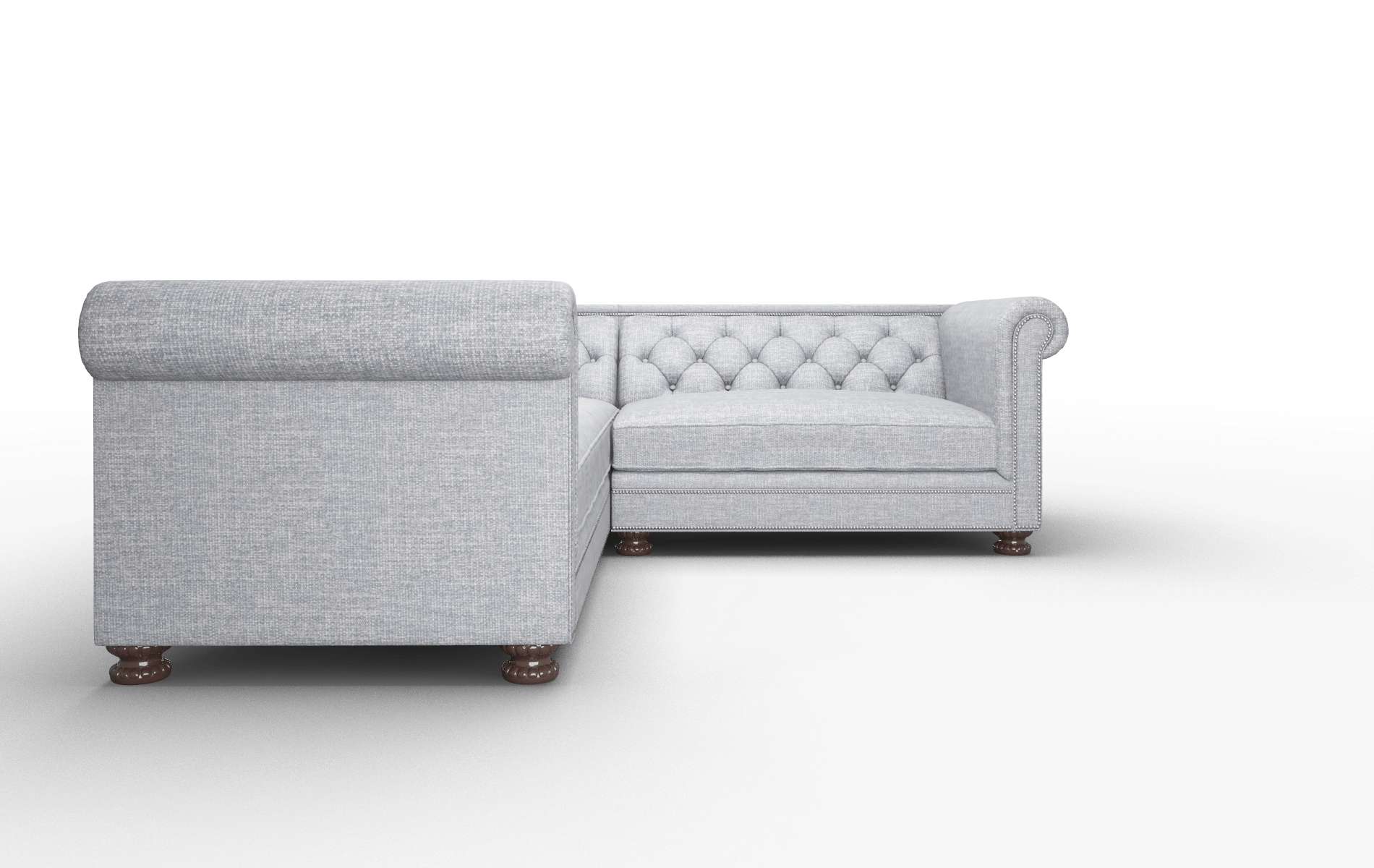 Athens Keylargo Ash Sectional espresso legs 2