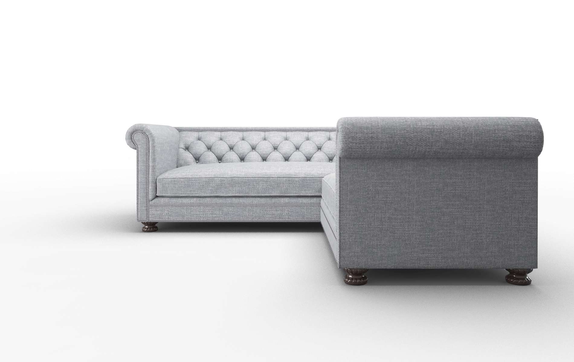 Athens Keylargo Ash Sectional espresso legs 5