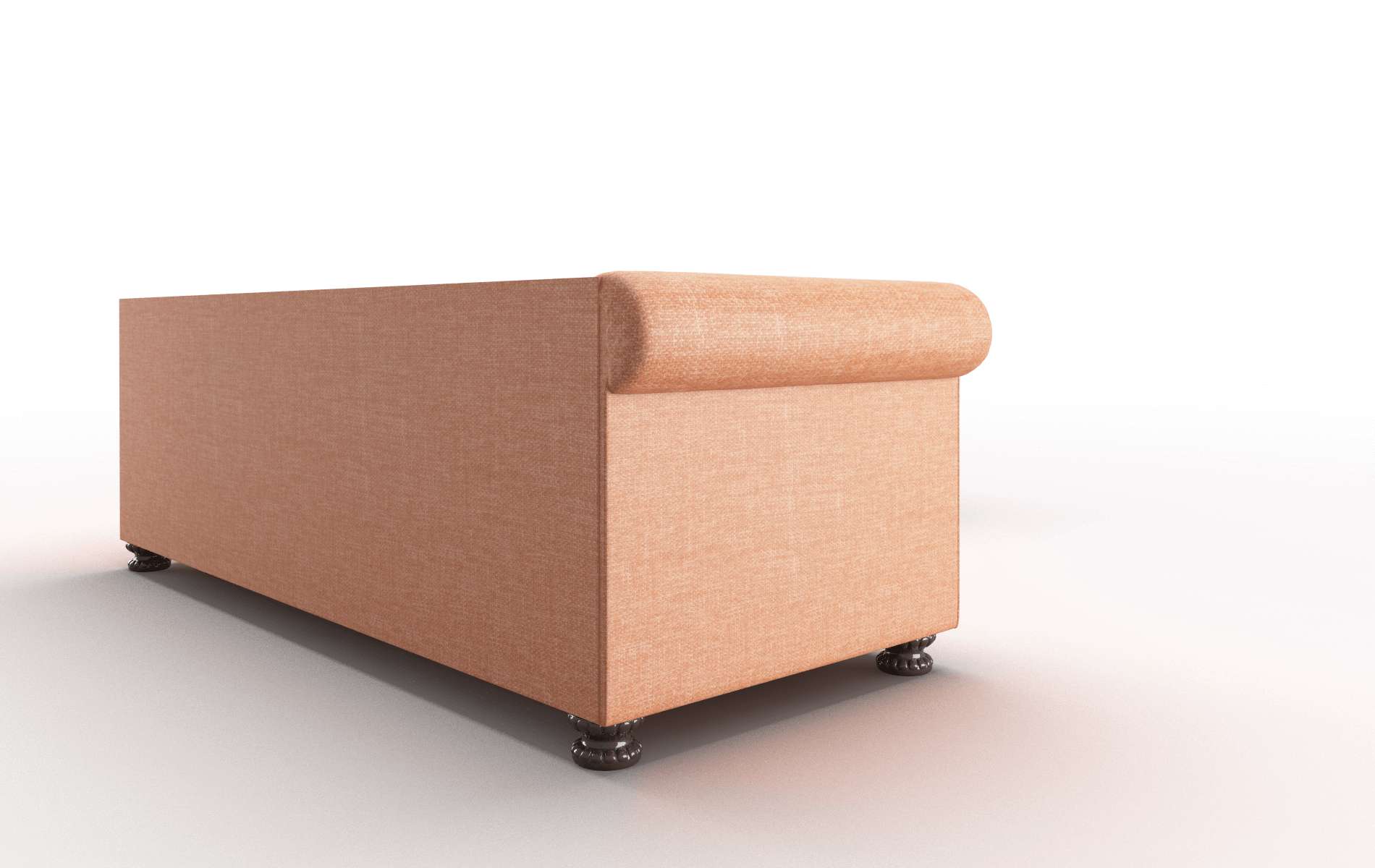 Athens Keylargo Terracotta Sectional espresso legs 3