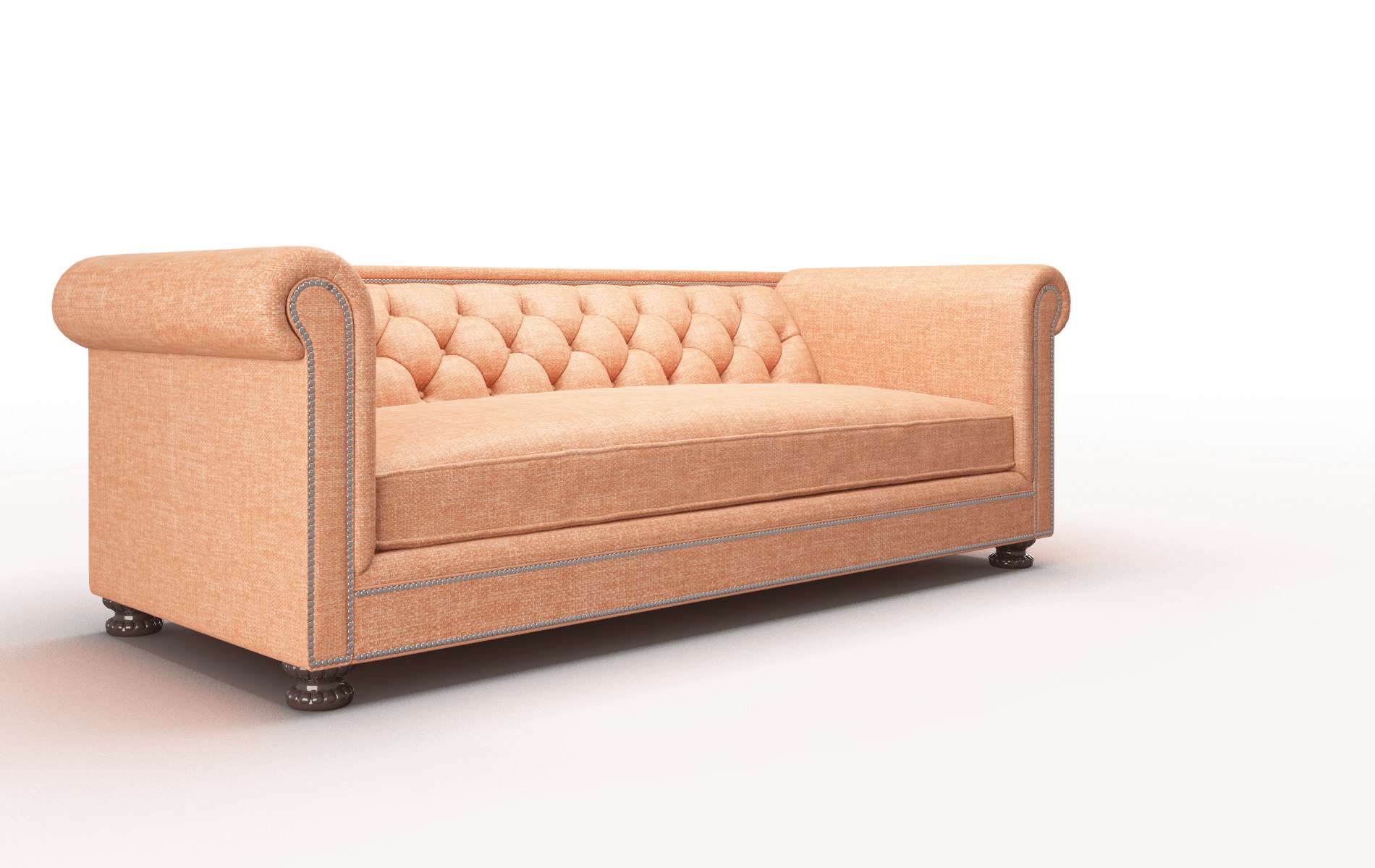 Athens Keylargo Terracotta Sofa espresso legs 2