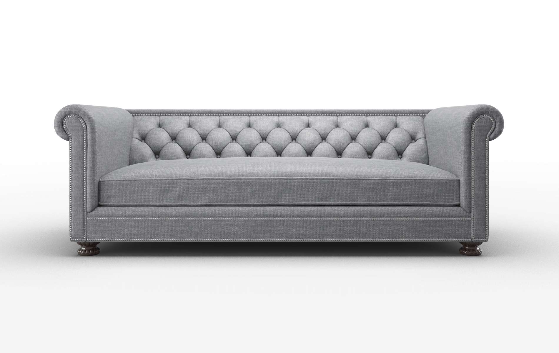 Athens Lana Onyx Sofa espresso legs 1