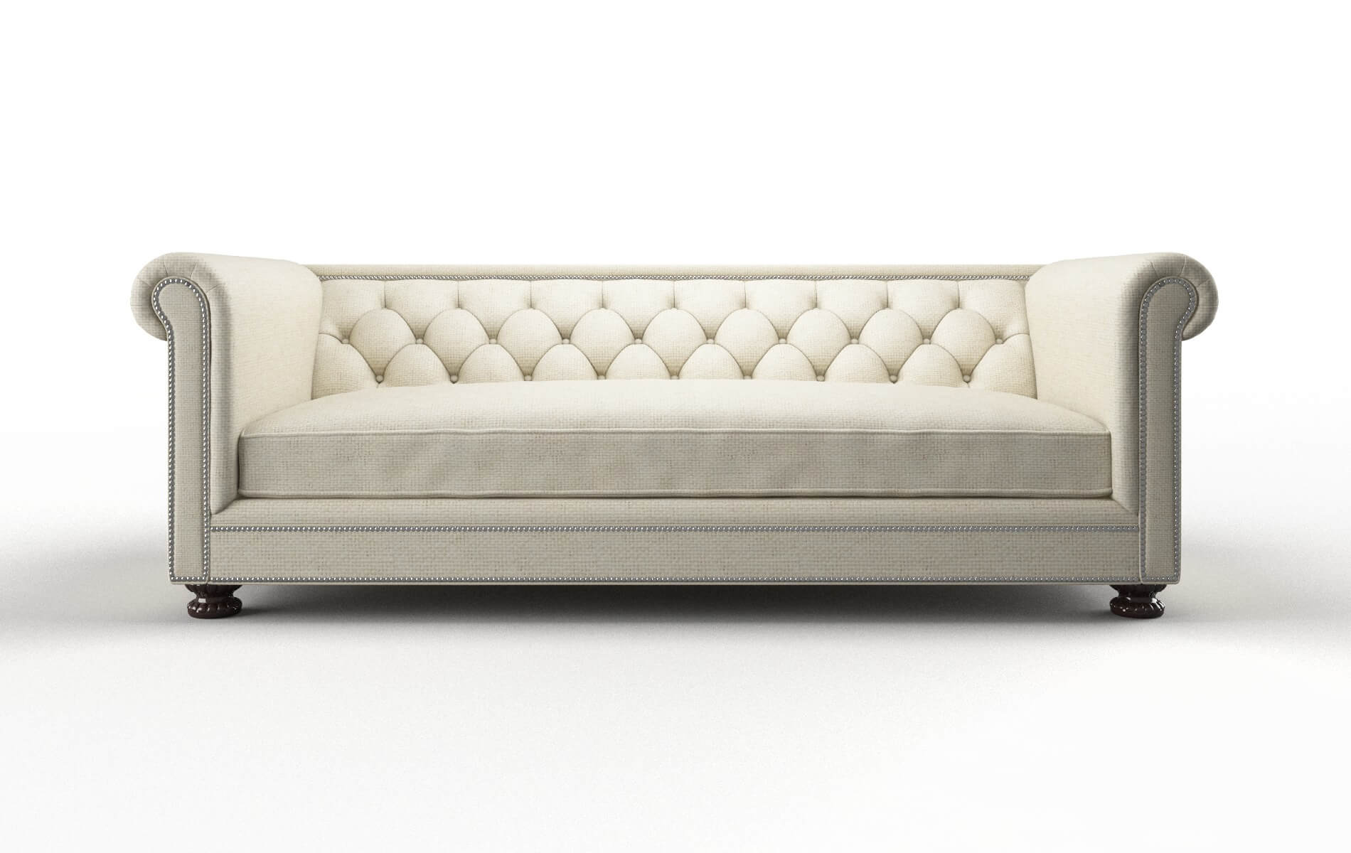 Athens Lana Sand Sofa espresso legs 1