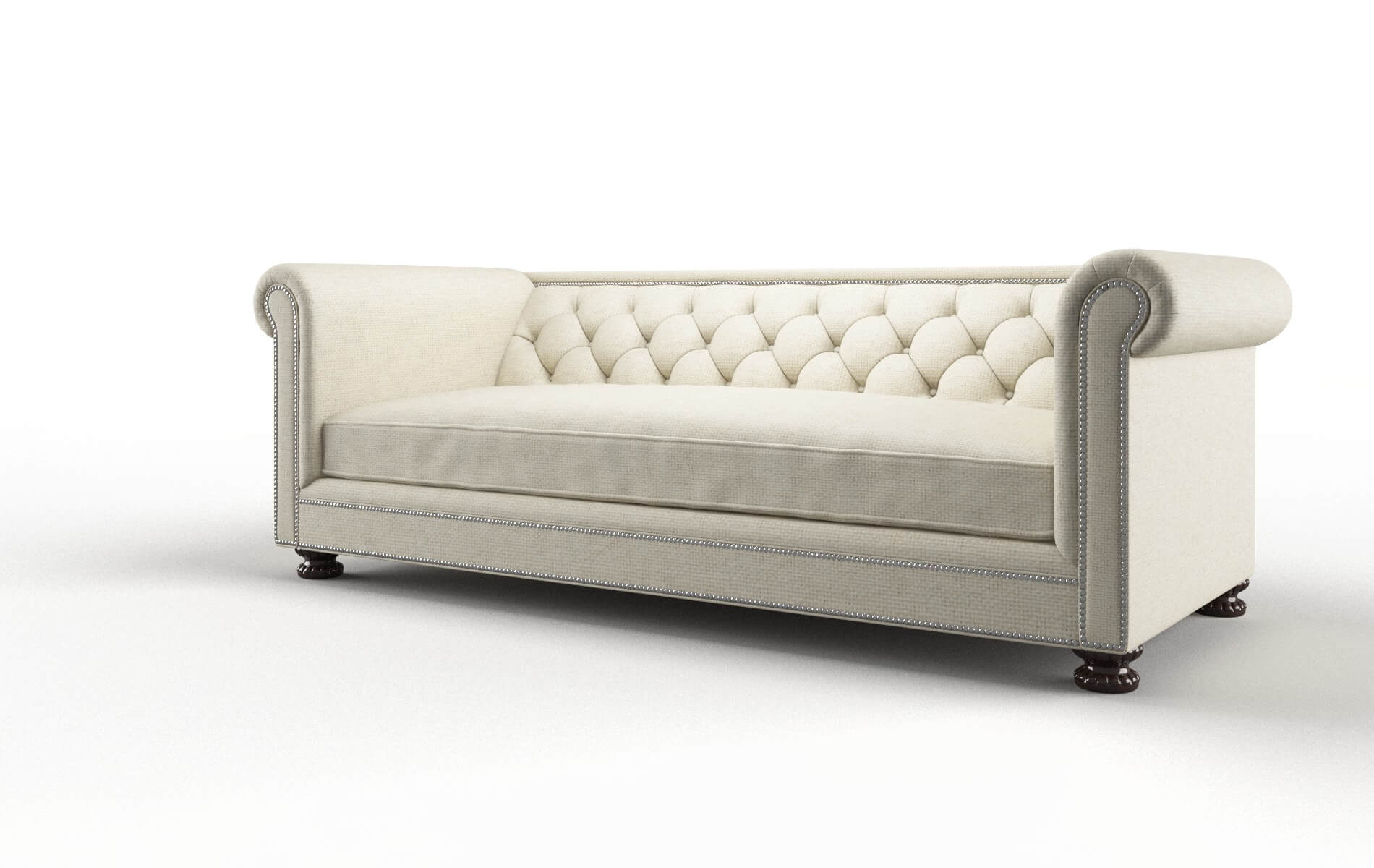 Athens Lana Sand Sofa espresso legs 4