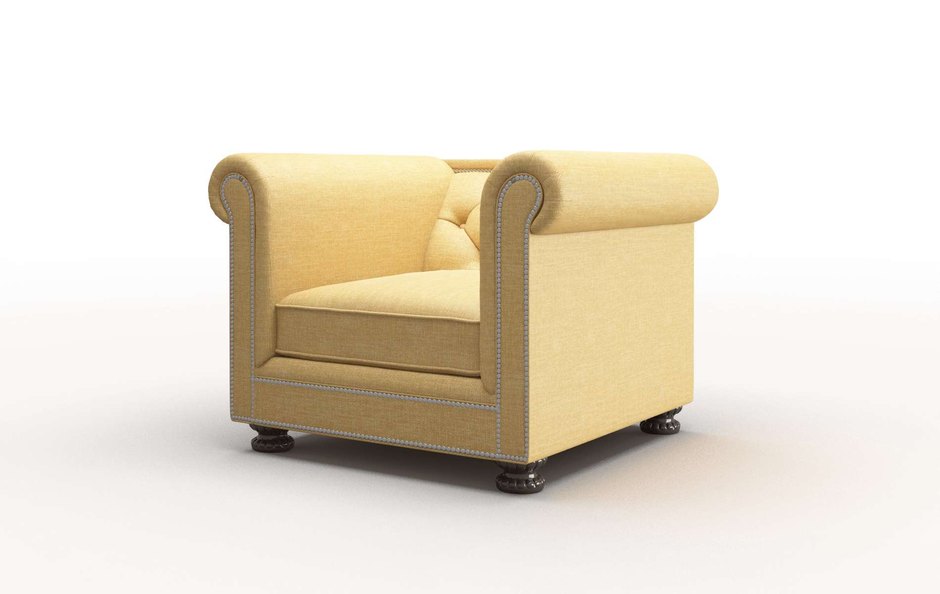 Athens Leslie Saffron Chair espresso legs 4