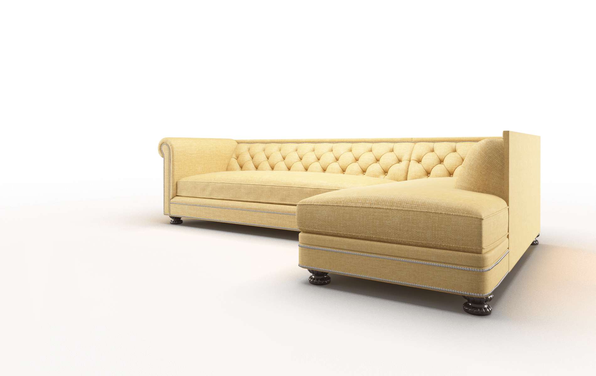 Athens Leslie Saffron Panel espresso legs 4