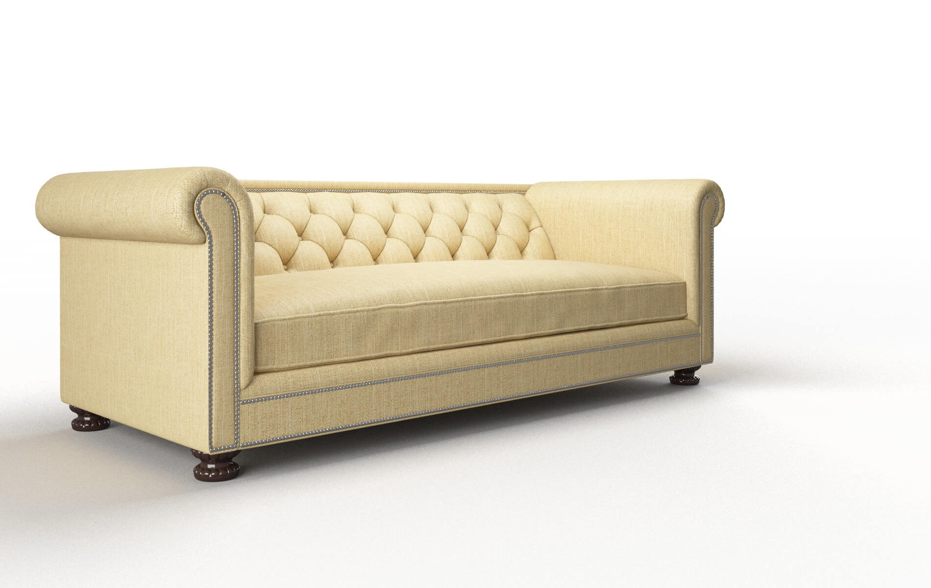 Athens Malibu Maize Sofa espresso legs 2